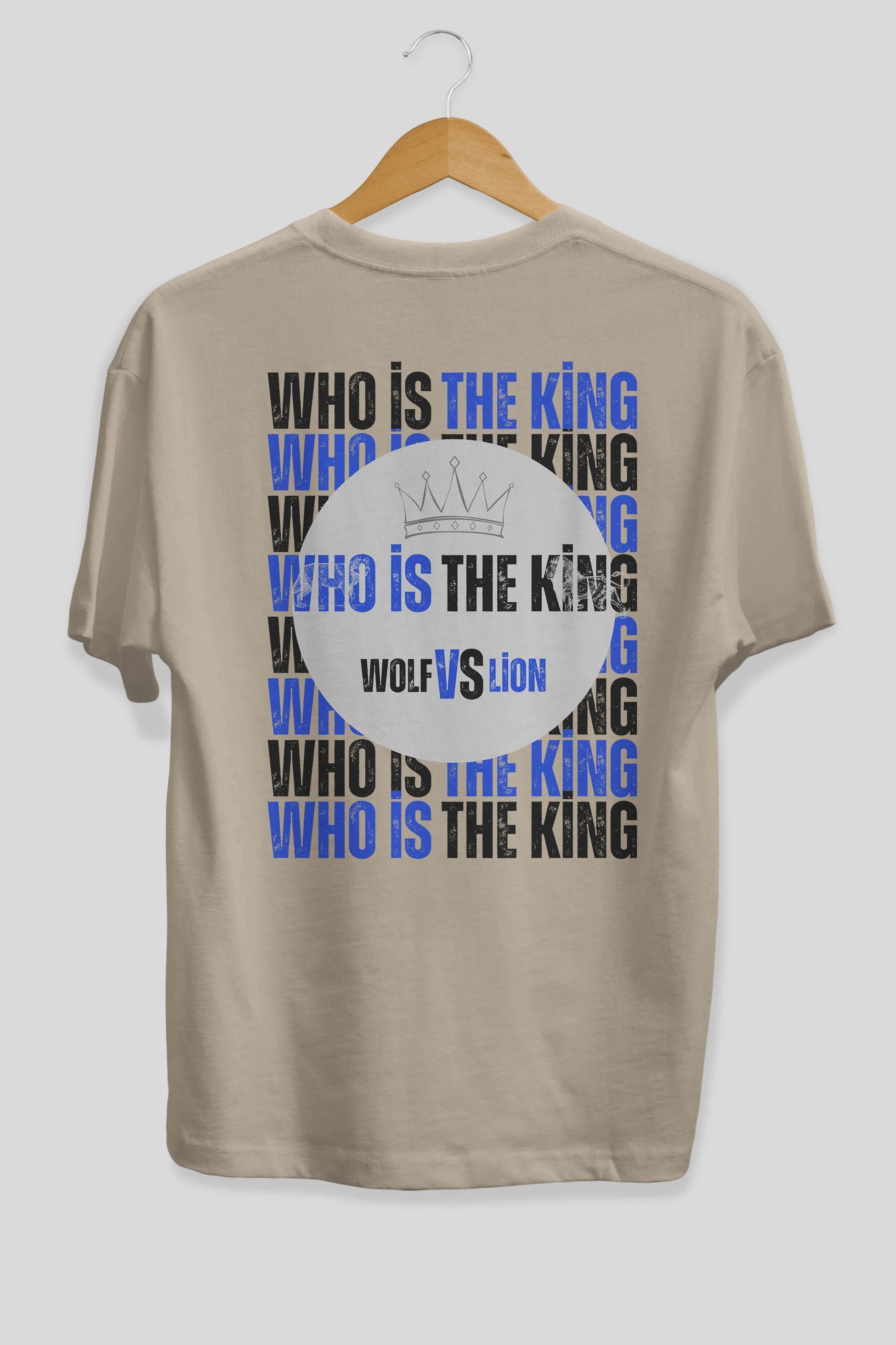 Who Is The King Yazılı Arka Baskılı Oversize t-shirt Erkek Kadın Unisex
