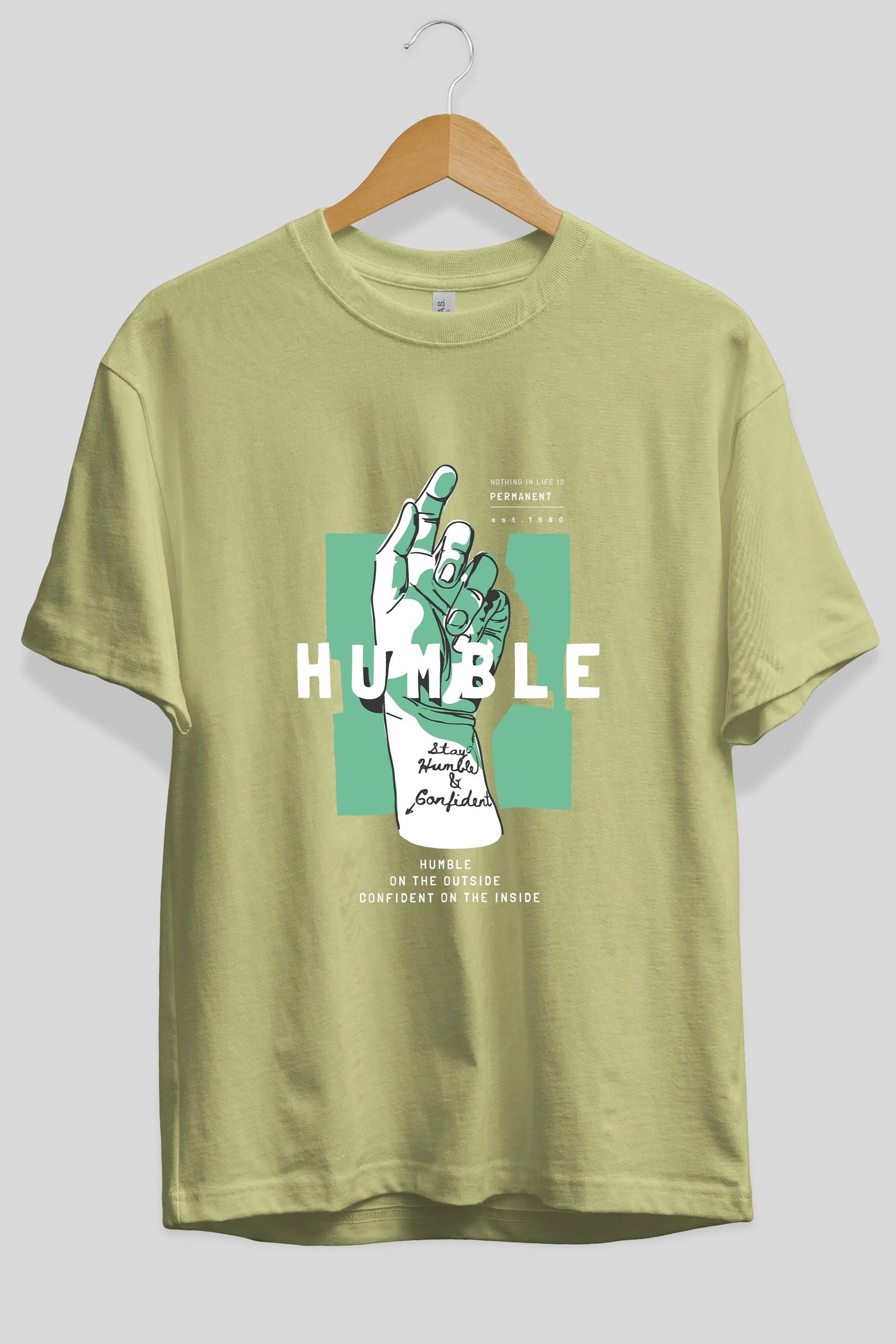 Humble Ön Baskılı Oversize t-shirt Erkek Kadın Unisex