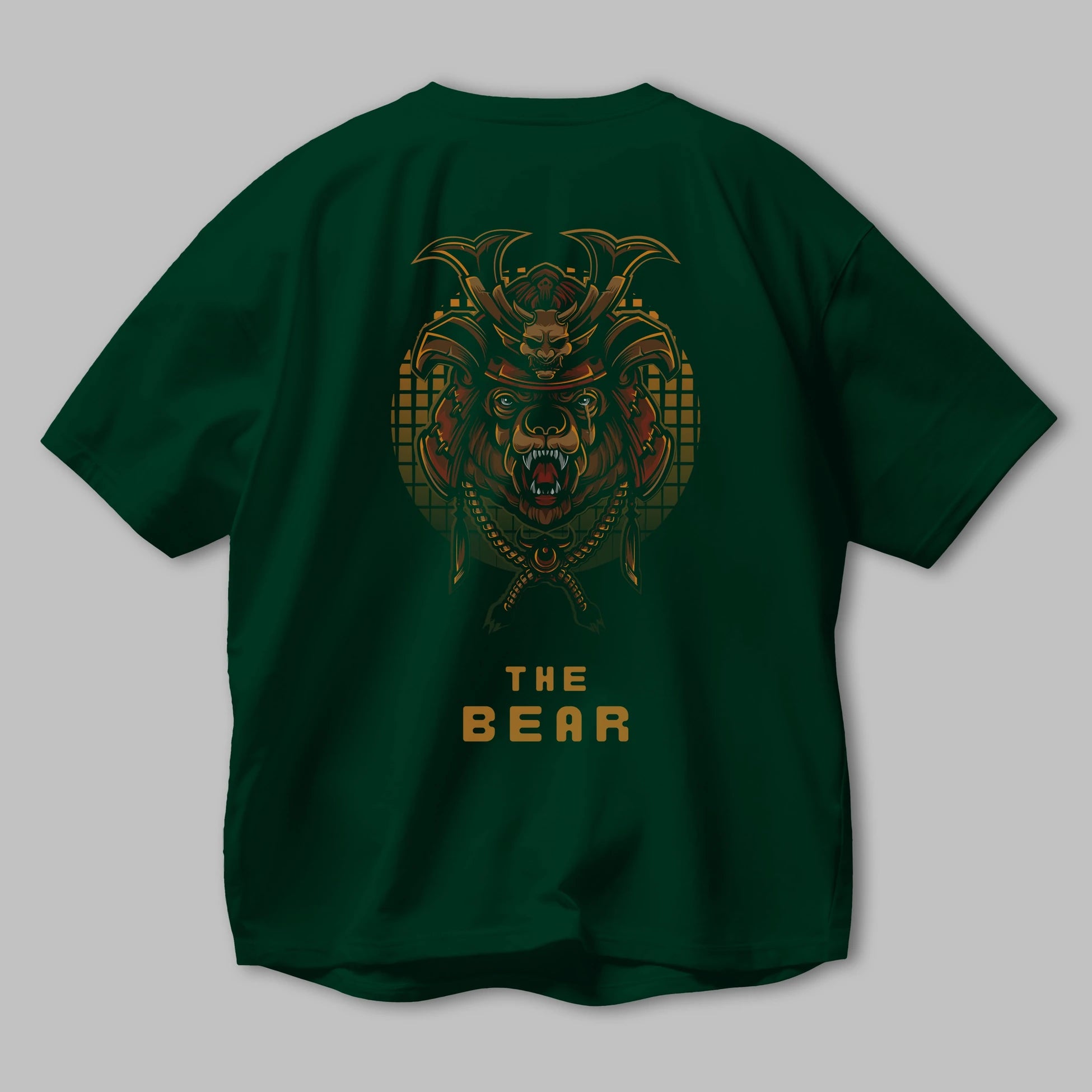 The Bear 2 Arka Baskılı Oversize t-shirt Erkek Kadın Unisex %100 Pamuk