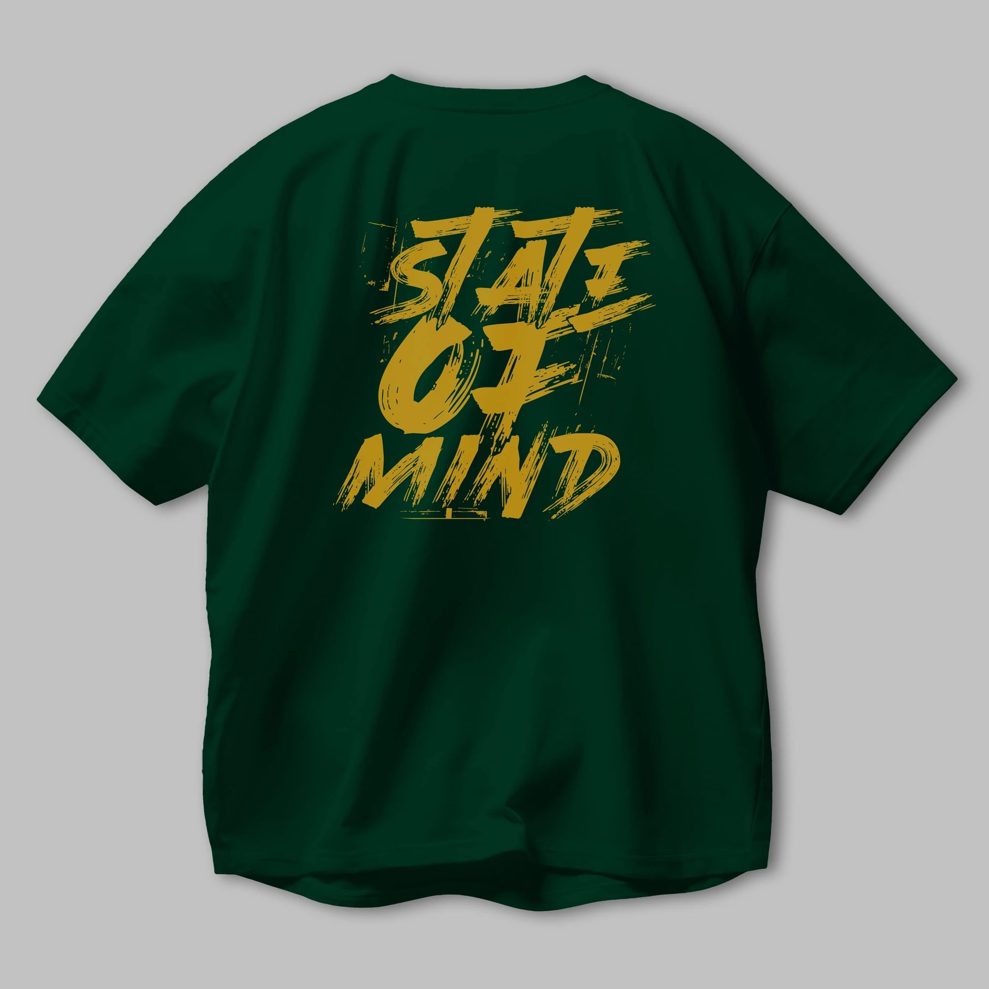 State on Mind Arka Baskılı Oversize t-shirt Erkek Kadın Unisex