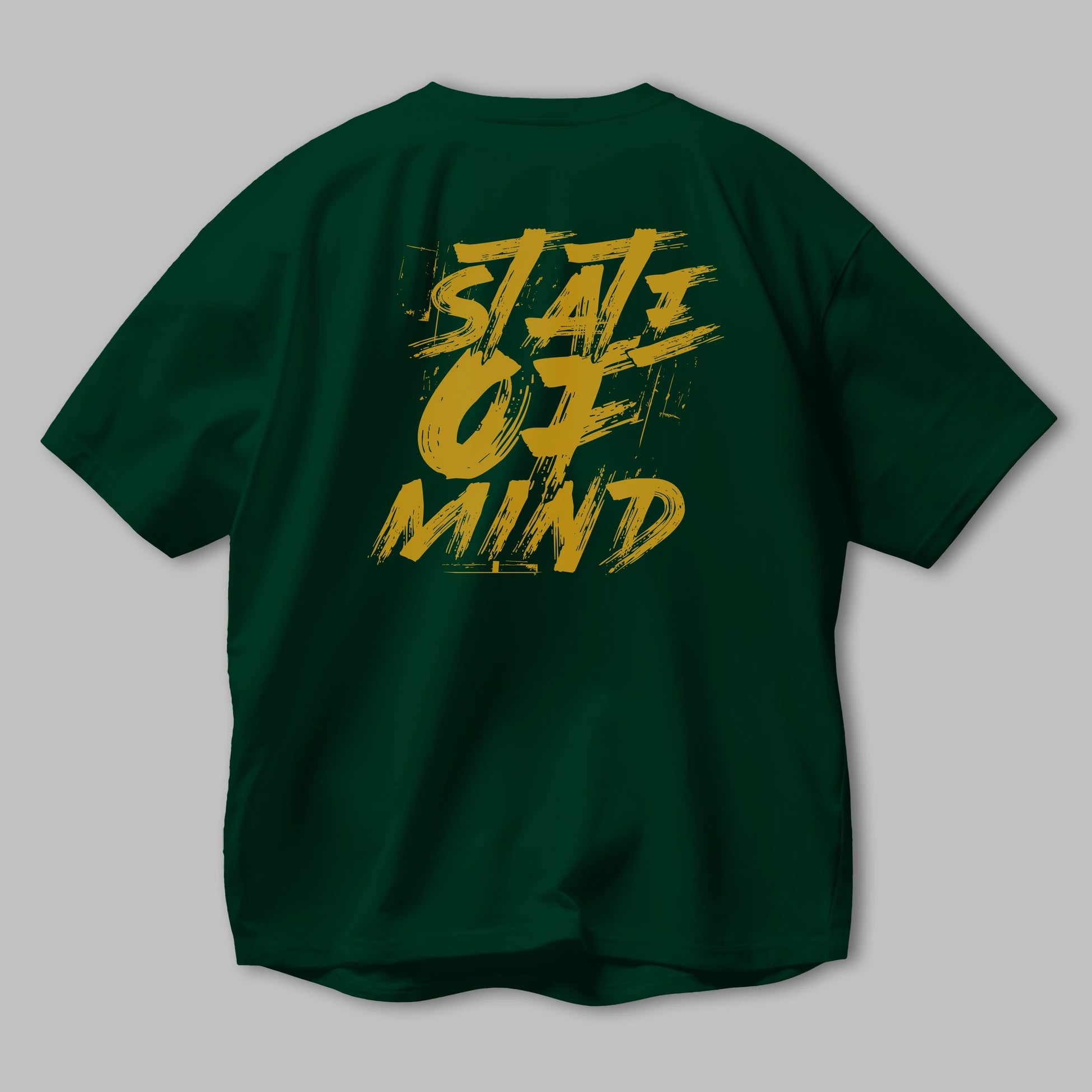 State on Mind Arka Baskılı Oversize t-shirt Erkek Kadın Unisex