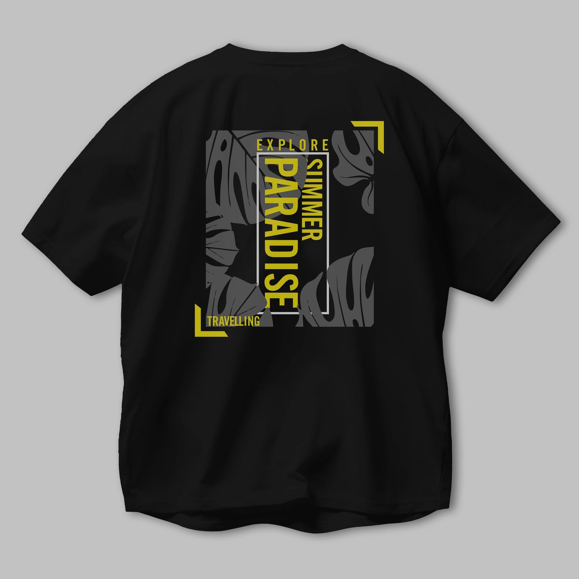 Explore Summer Arka Baskılı Oversize t-shirt Erkek Kadın Unisex