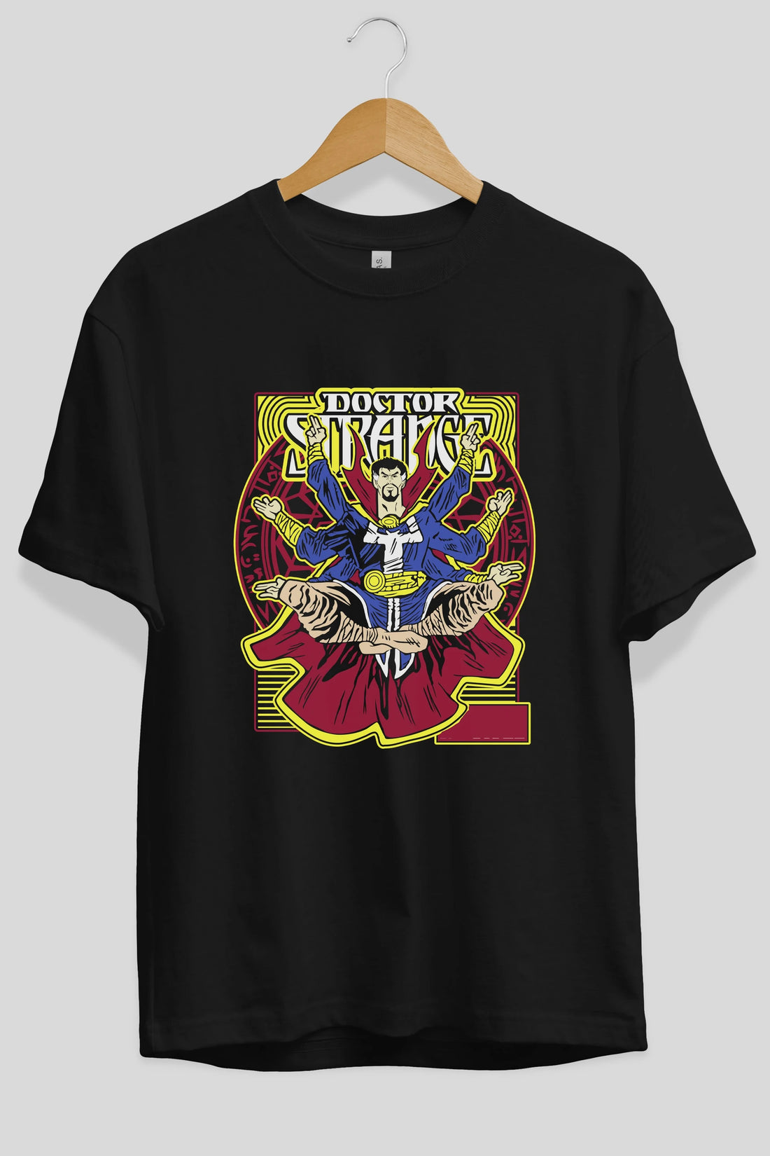 Doctor Strange (1) Ön Baskılı Oversize t-shirt Erkek Kadın Unisex %100 Pamuk Bisiklet Yaka tişort