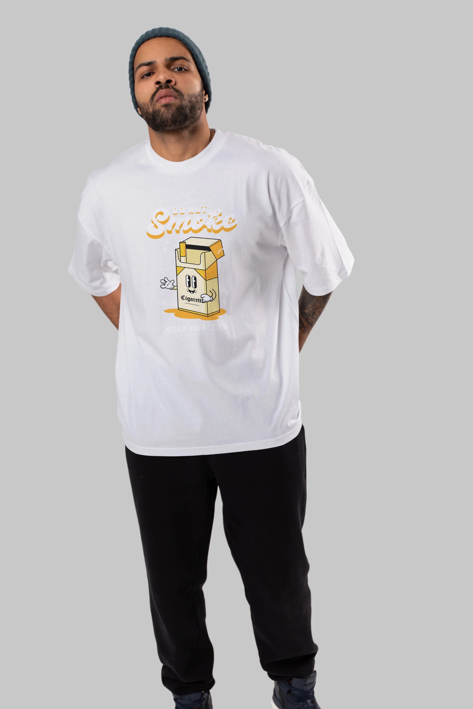 Do Not Smoke Ön Baskılı Oversize t-shirt Erkek Kadın Unisex