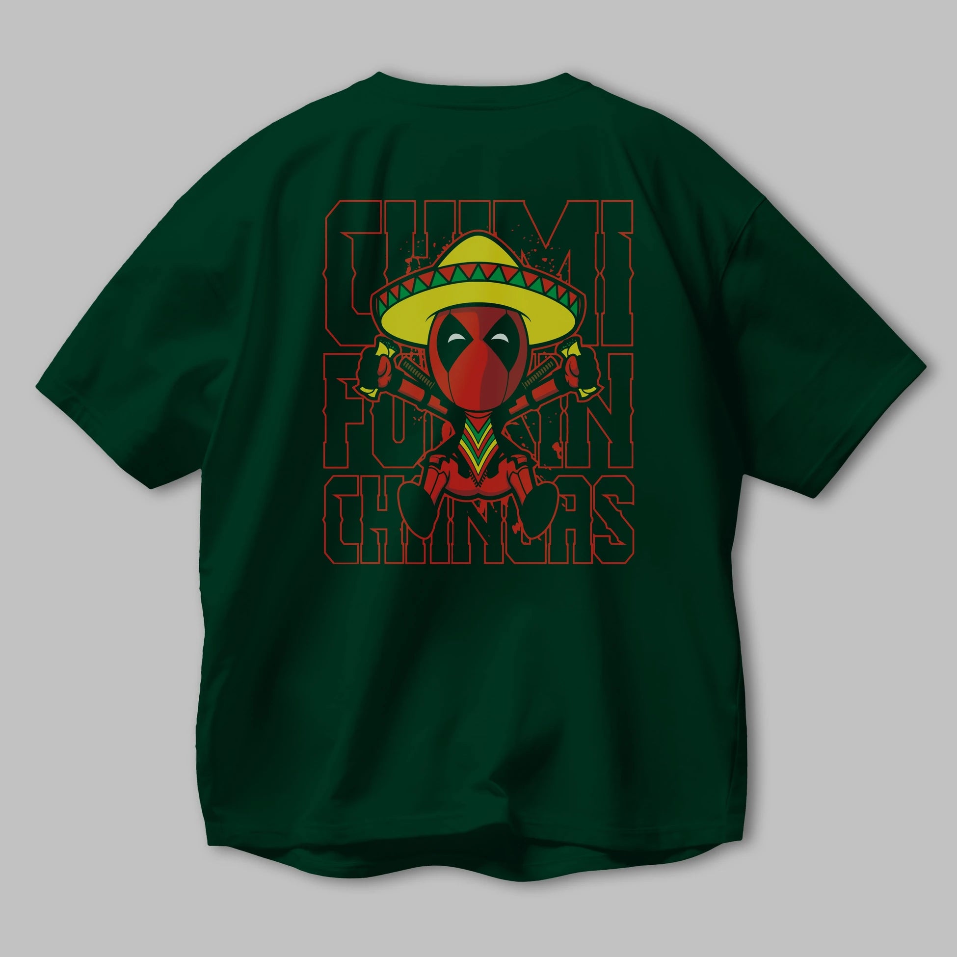 Deadpool (14) Arka Baskılı Oversize t-shirt Erkek Kadın Unisex %100 Pamuk Bisiklet Yaka tişort