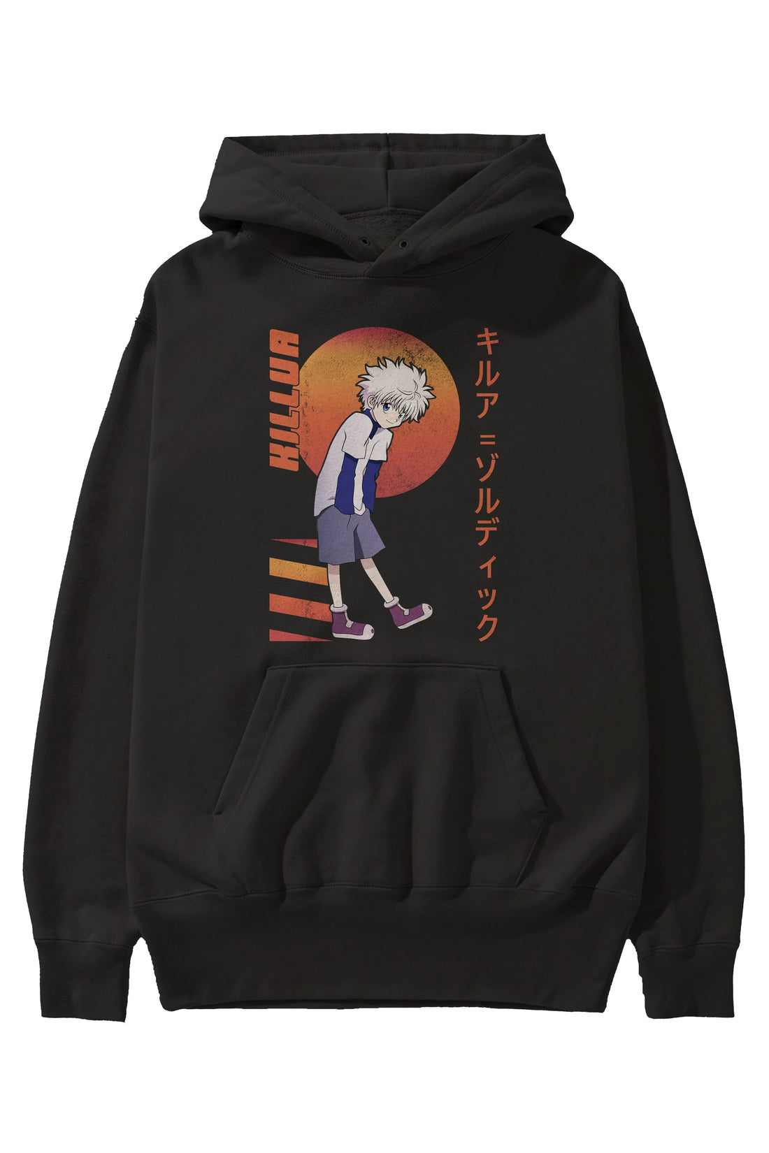 Killua Zoldyck 5 2 Anime Ön Baskılı Hoodie Oversize Kapüşonlu Sweatshirt Erkek Kadın Unisex