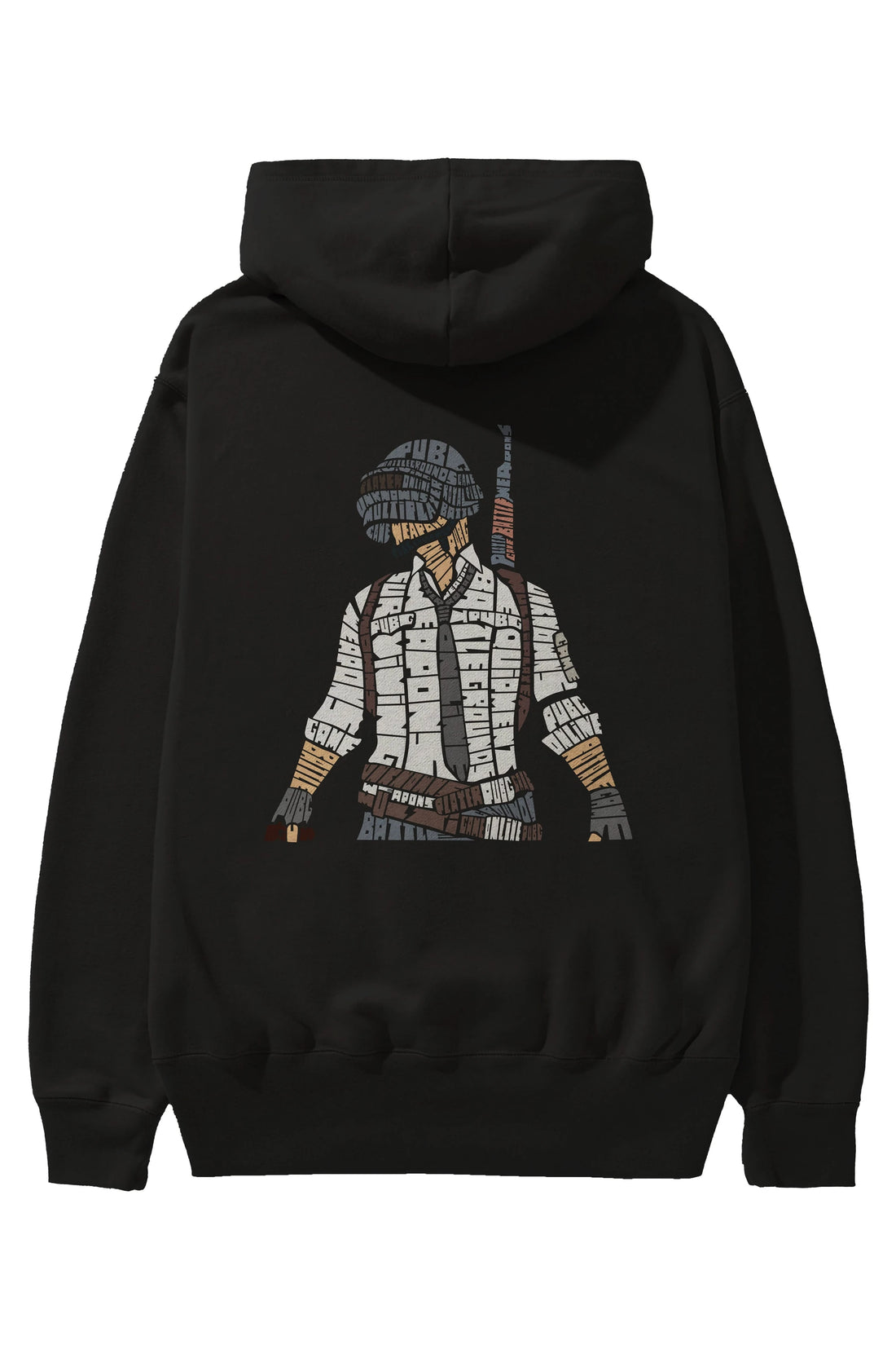 Pubg Arka Baskılı Hoodie Oversize Kapüşonlu Sweatshirt Erkek Kadın Unisex