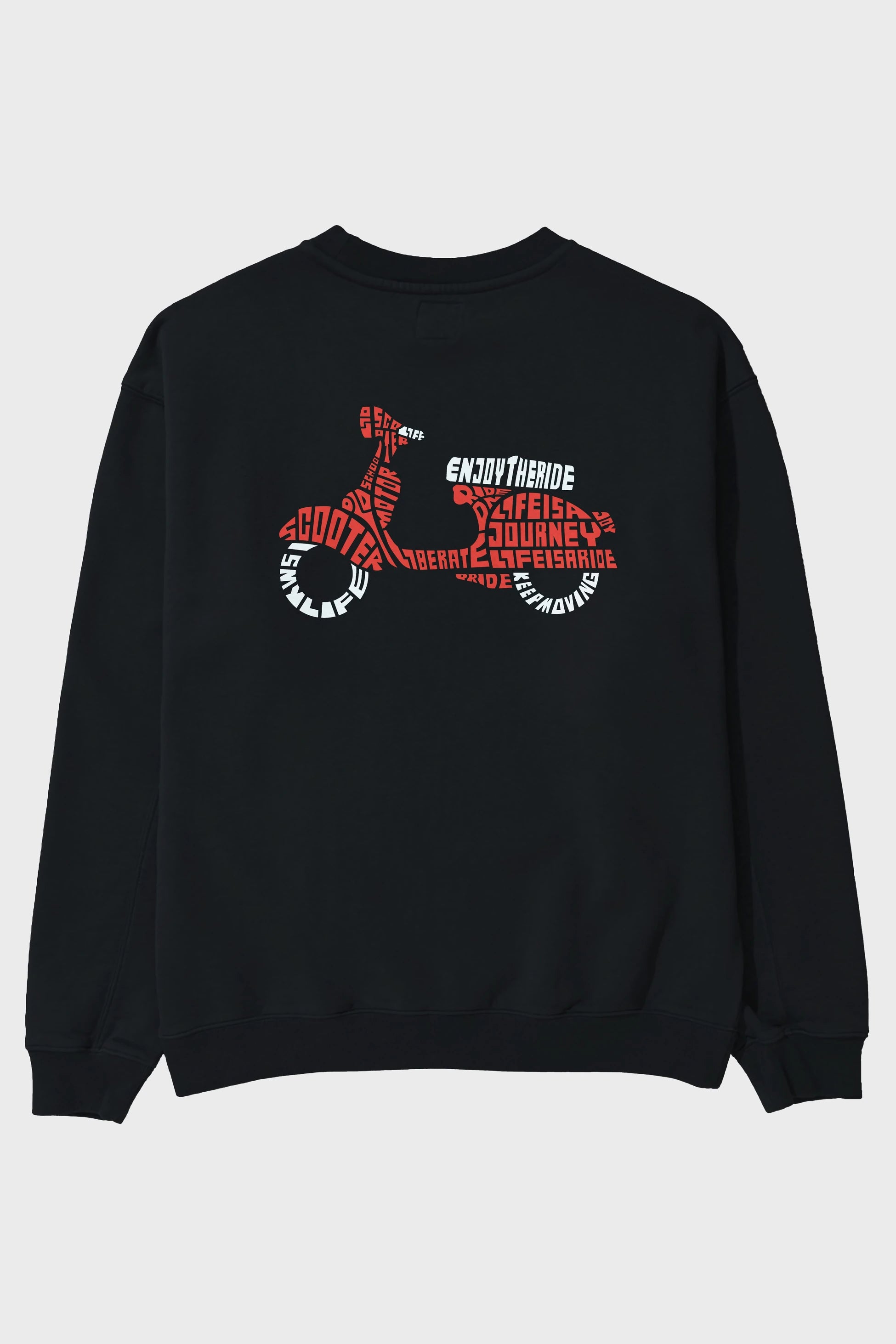 Enjoy The Ride Arka Baskılı Oversize Sweatshirt Erkek Kadın Unisex