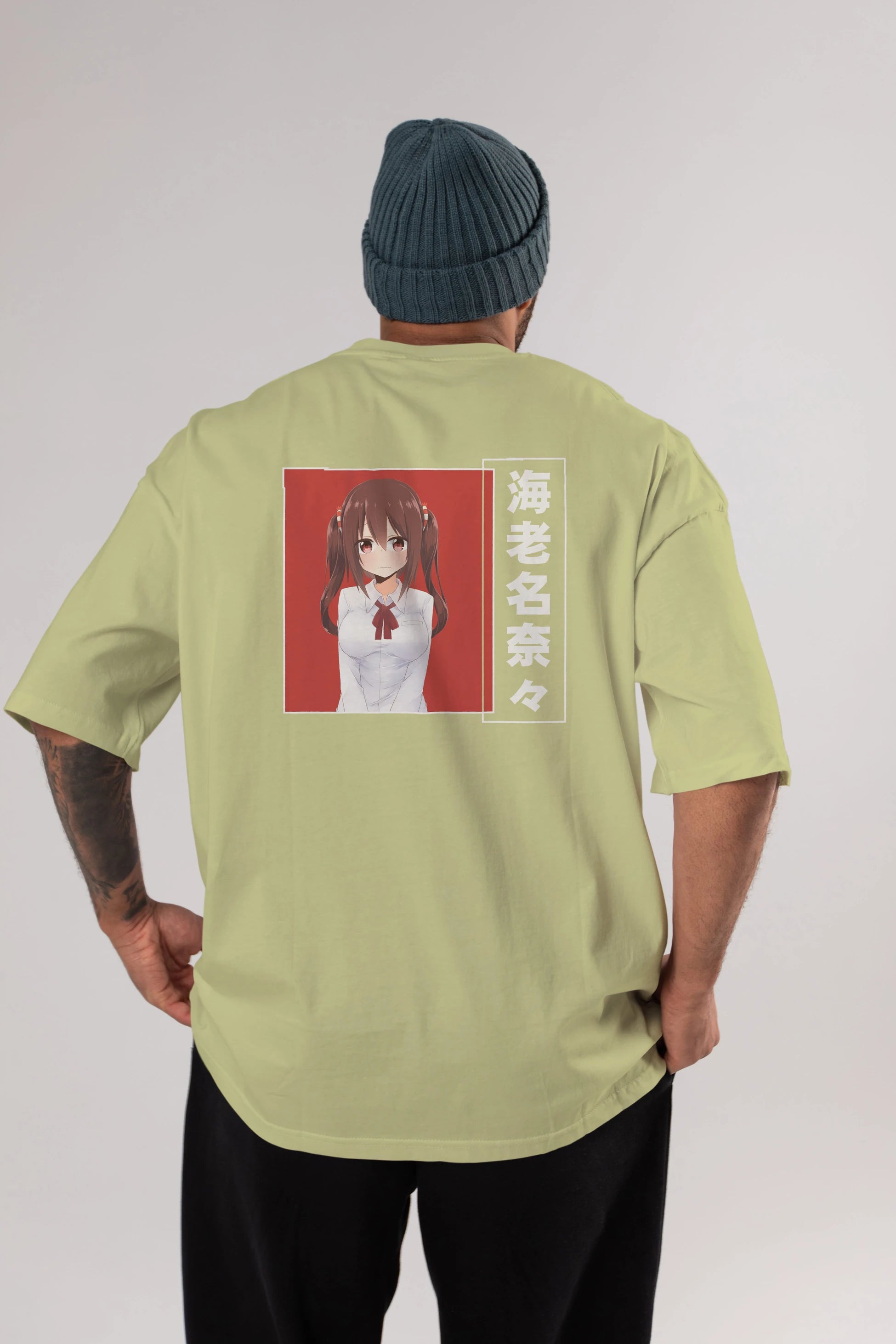 Nana Ebina 1 Anime Arka Baskılı Oversize t-shirt Erkek Kadın Unisex