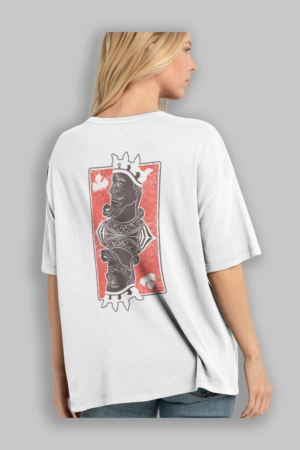 King Streetwear Arka Baskılı Oversize t-shirt Erkek Kadın Unisex