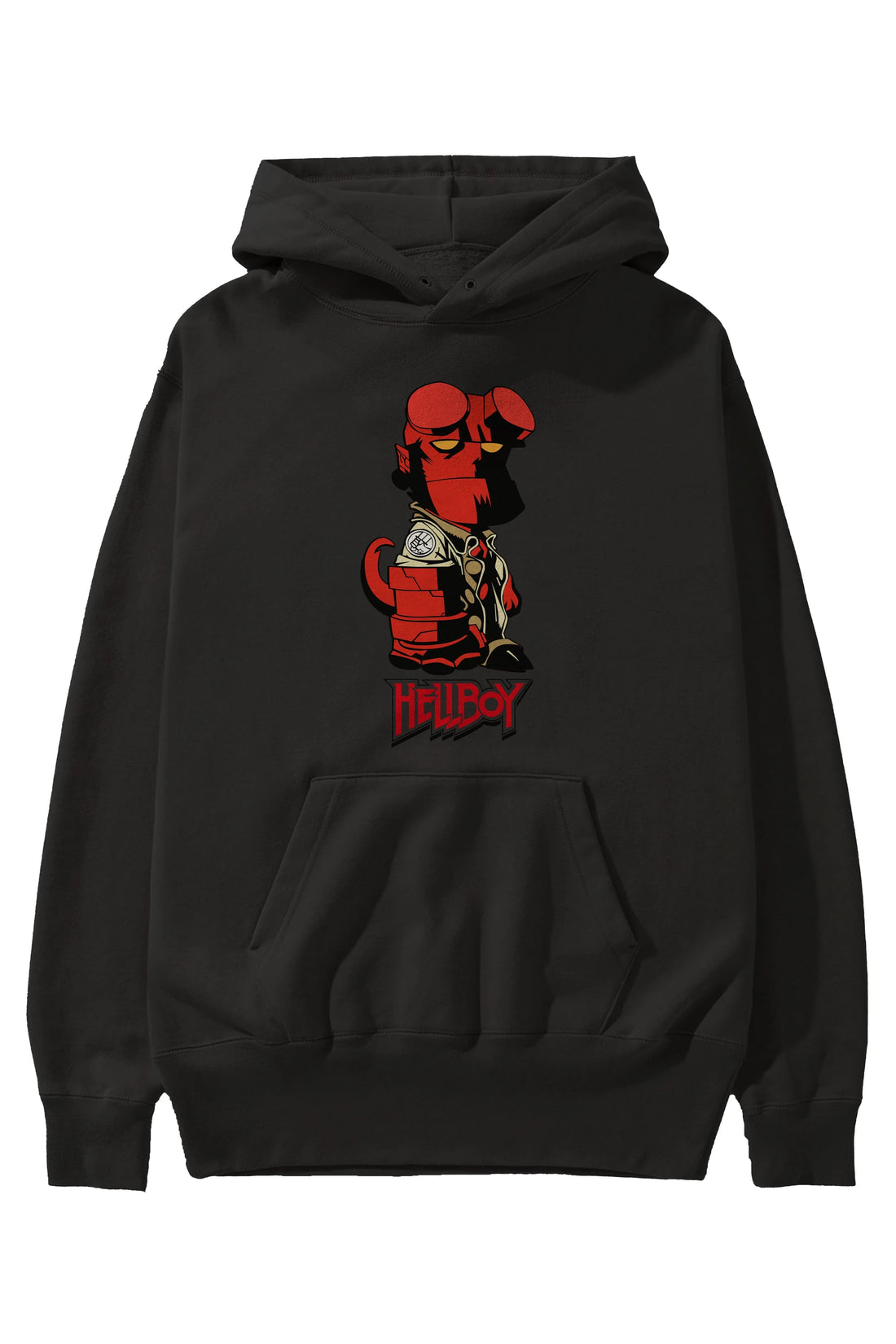 Hellboy (1) Ön Baskılı Hoodie Oversize Kapüşonlu Sweatshirt Erkek Kadın Unisex