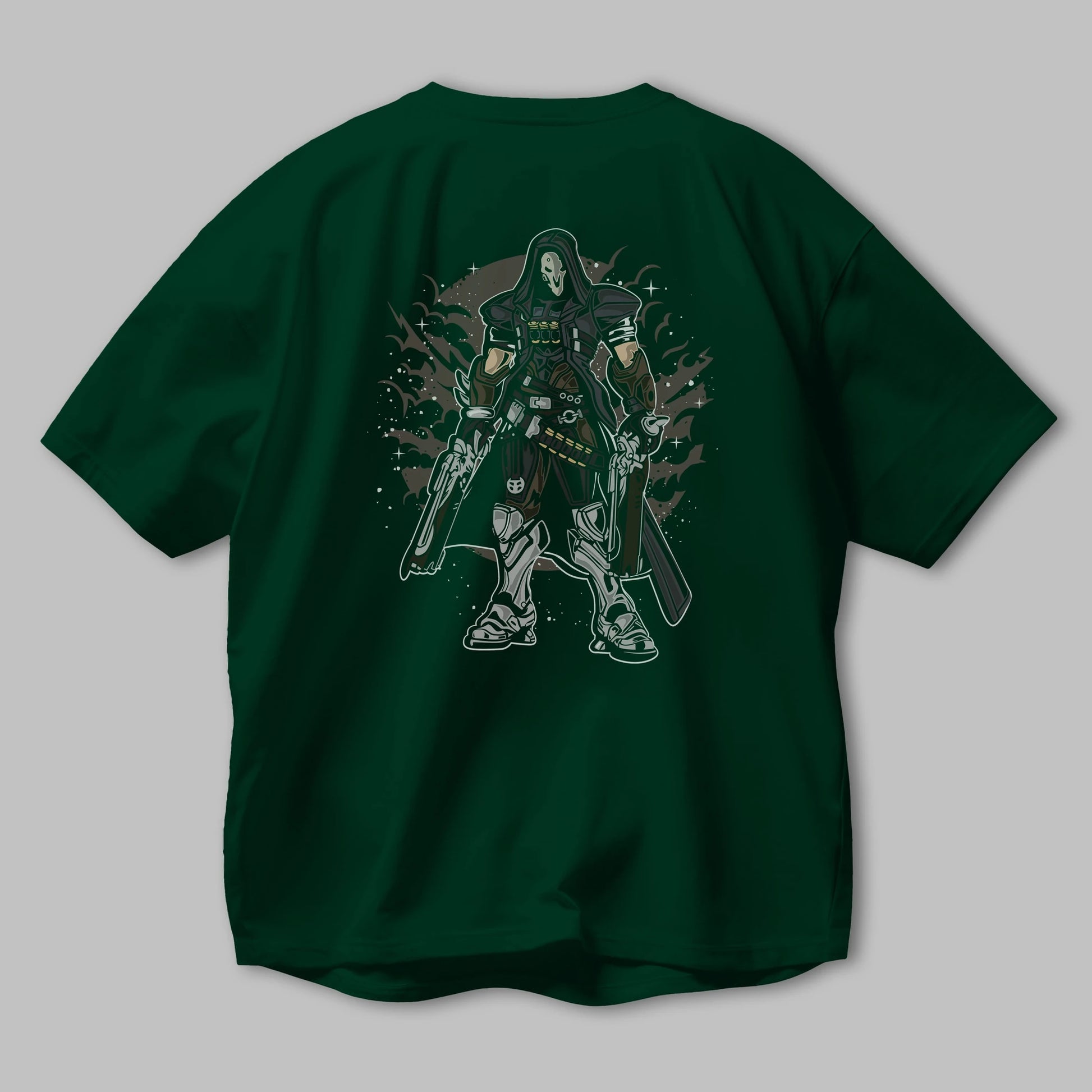 REAPER Arka Baskılı Oversize t-shirt Erkek Kadın Unisex %100 Pamuk