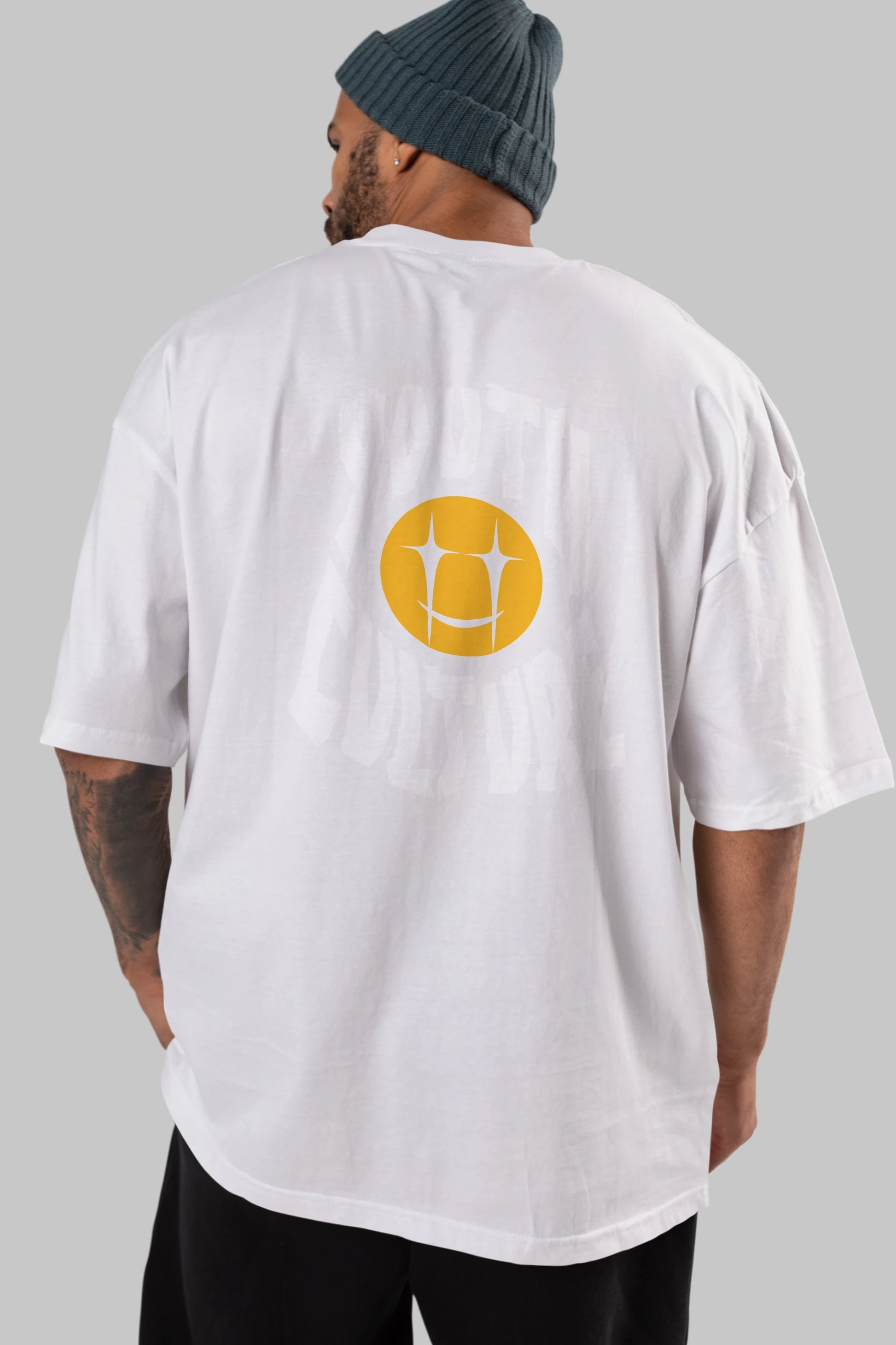 Youth Culture Arka Baskılı Oversize t-shirt Erkek Kadın Unisex
