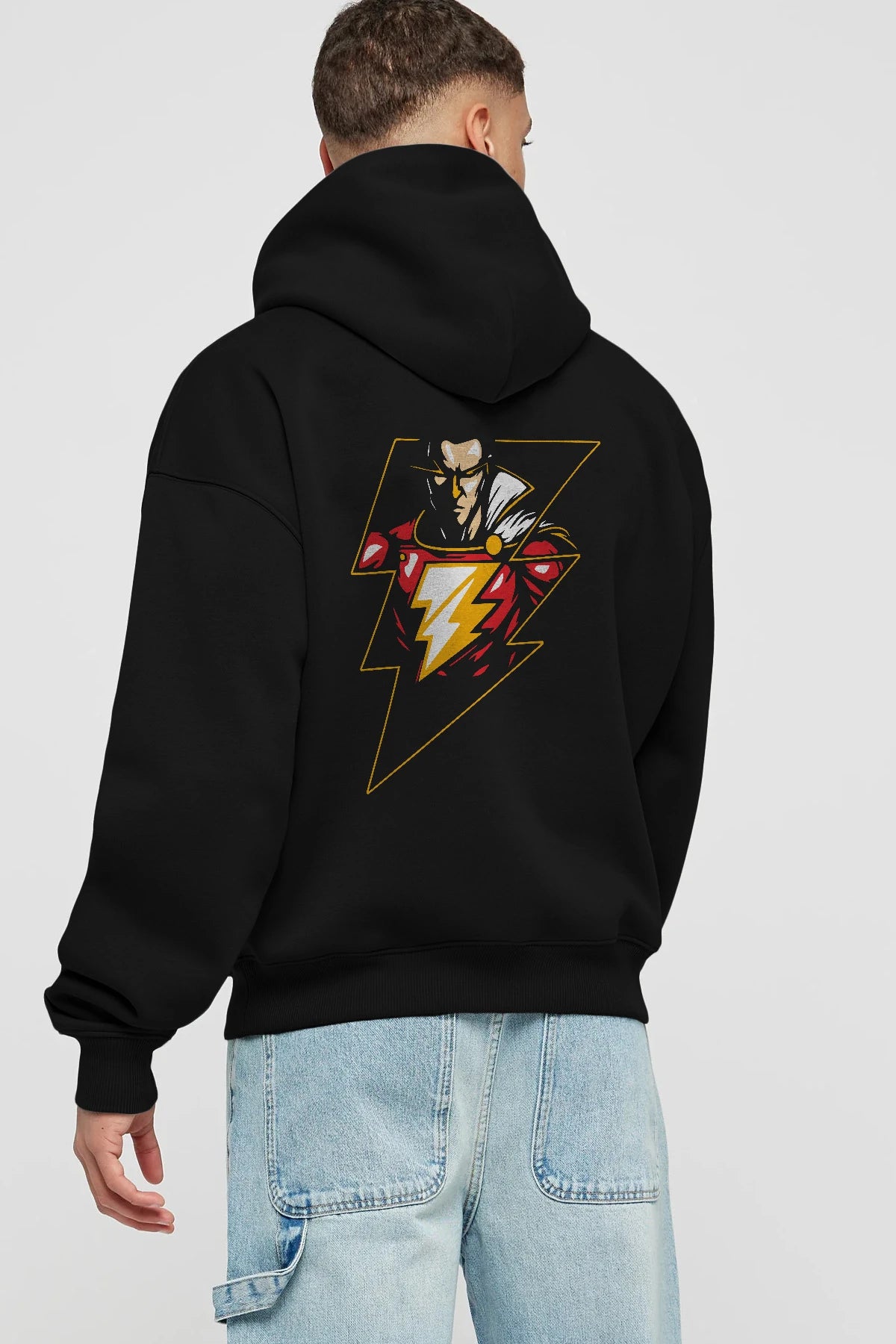 Flash Avengers (3) Arka Baskılı Hoodie Oversize Kapüşonlu Sweatshirt Erkek Kadın Unisex