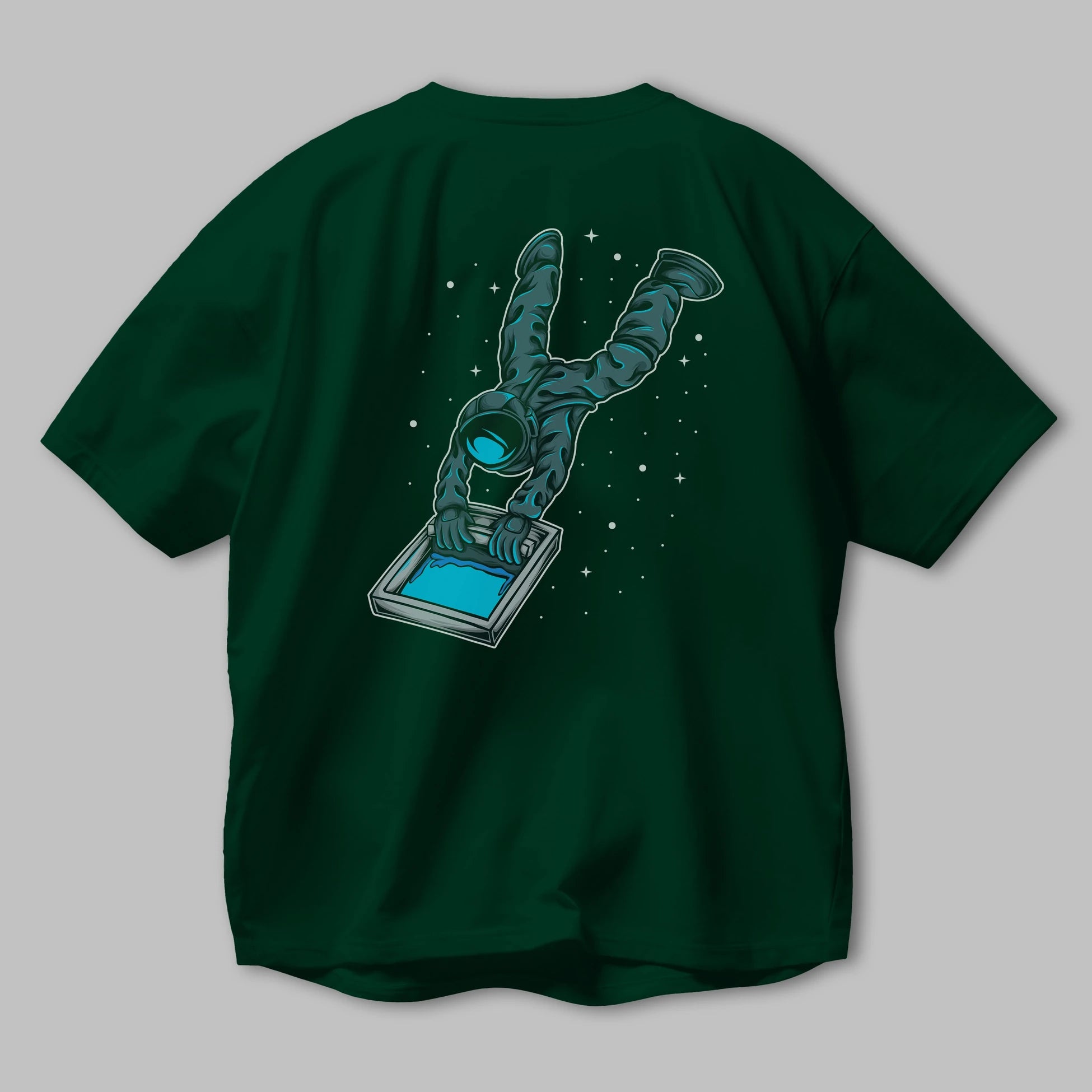 Astroscreen Arka Baskılı Oversize t-shirt Erkek Kadın Unisex