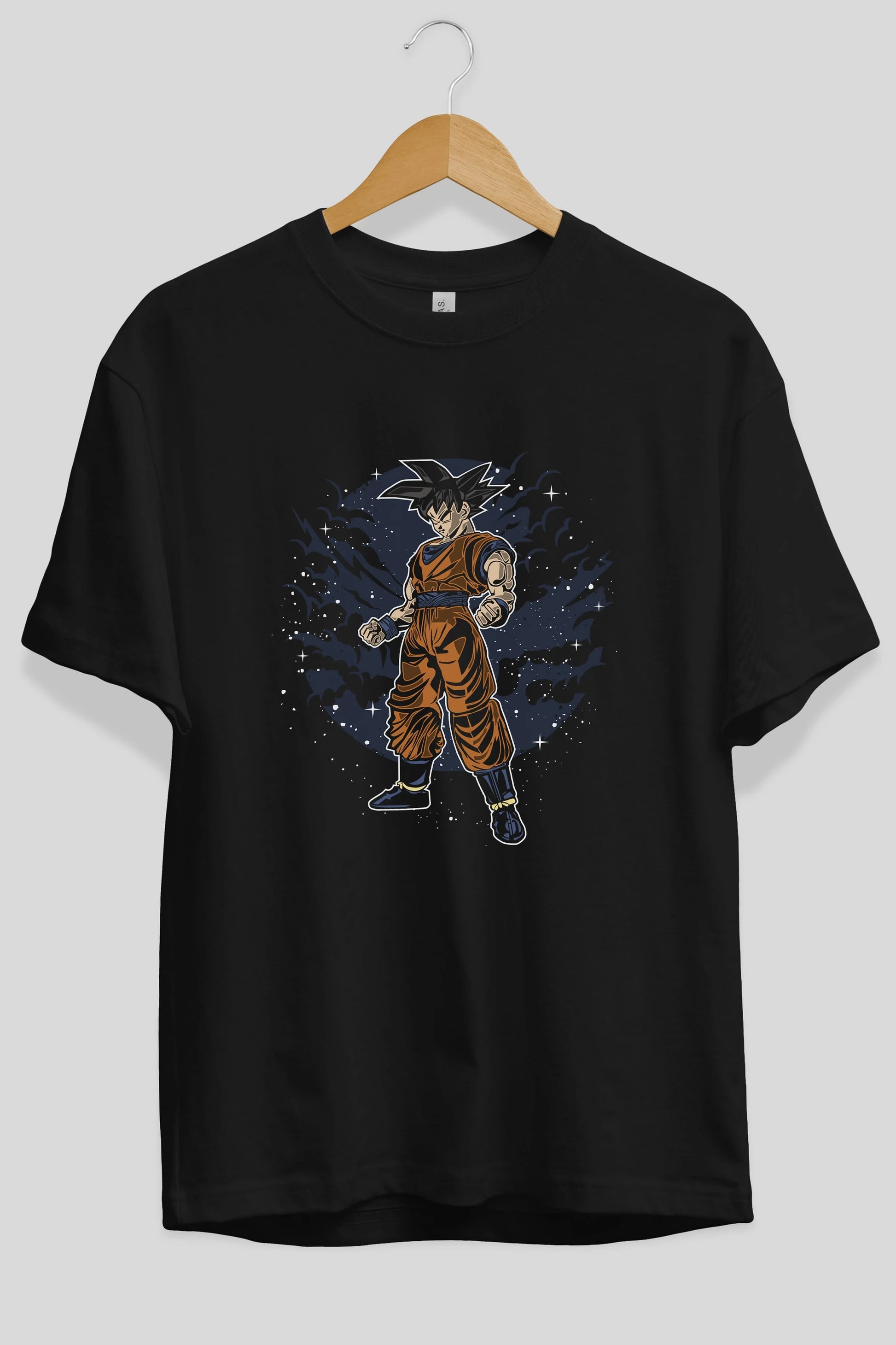 GOKU Ön Baskılı Oversize t-shirt Erkek Kadın Unisex %100 Pamuk tişort