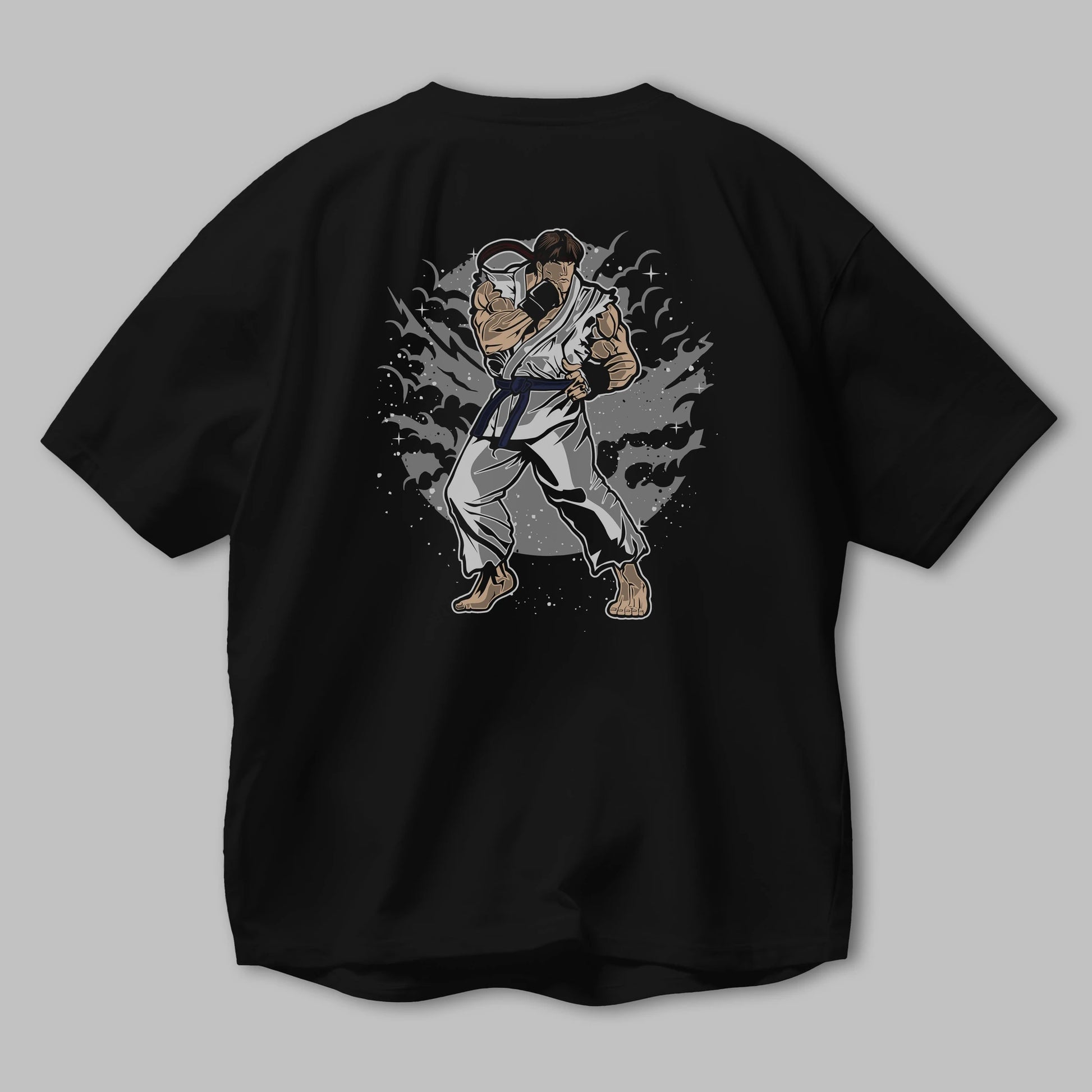 RYU Arka Baskılı Oversize t-shirt Erkek Kadın Unisex %100 Pamuk