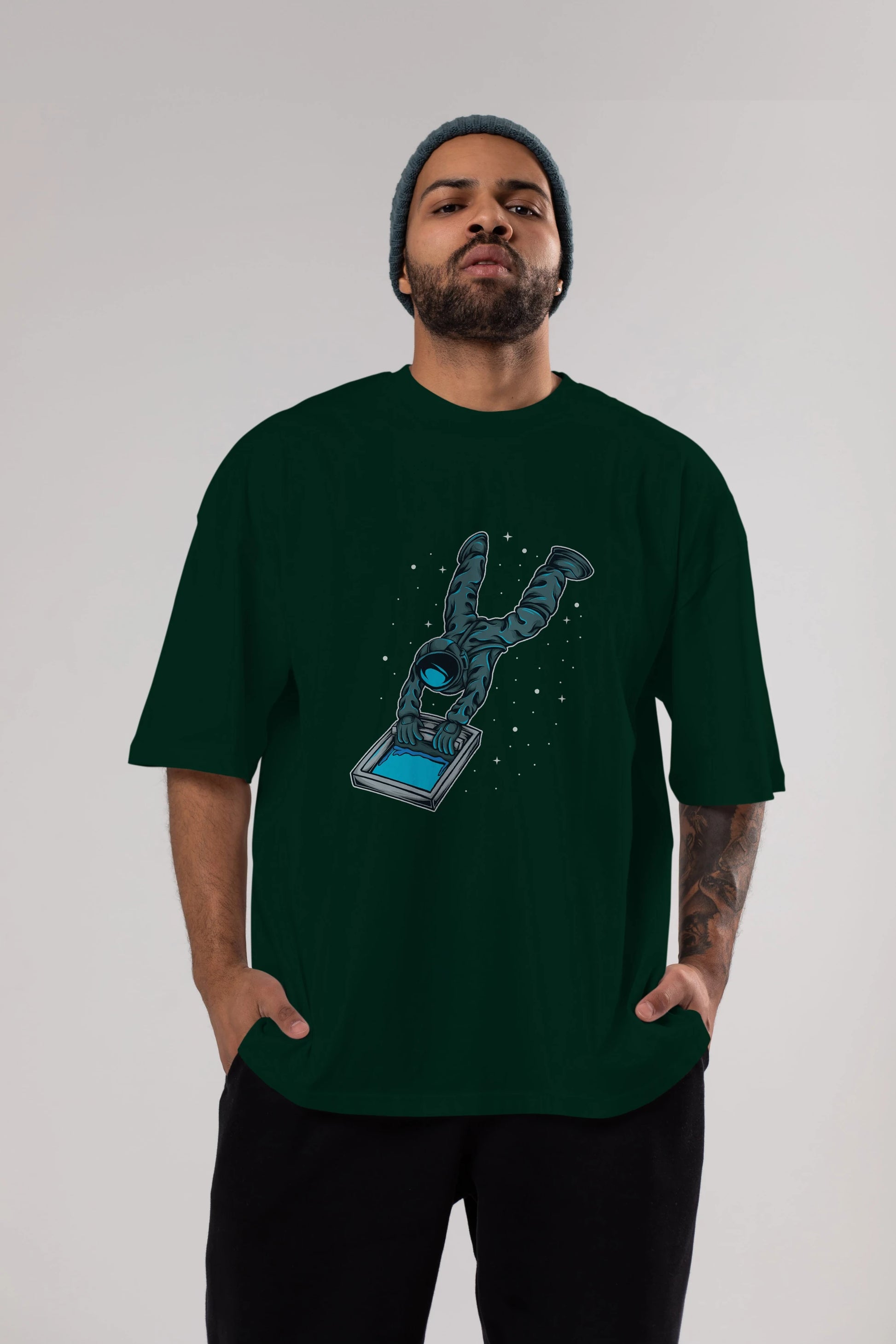 Astroscreen Ön Baskılı Oversize t-shirt Erkek Kadın Unisex