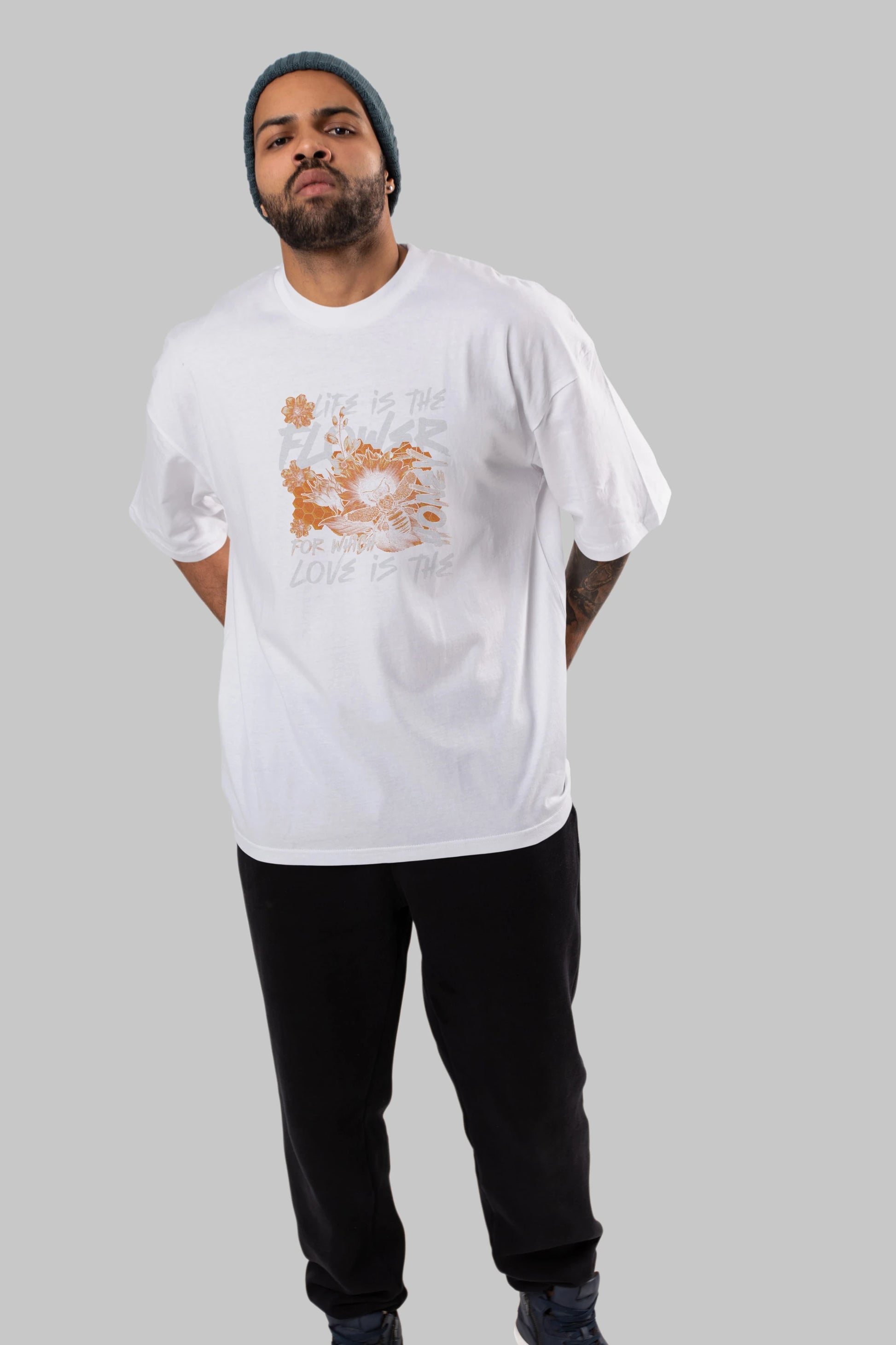 Life is the flower for which love is the honey Ön Baskılı Oversize t-shirt Erkek Kadın Unisex