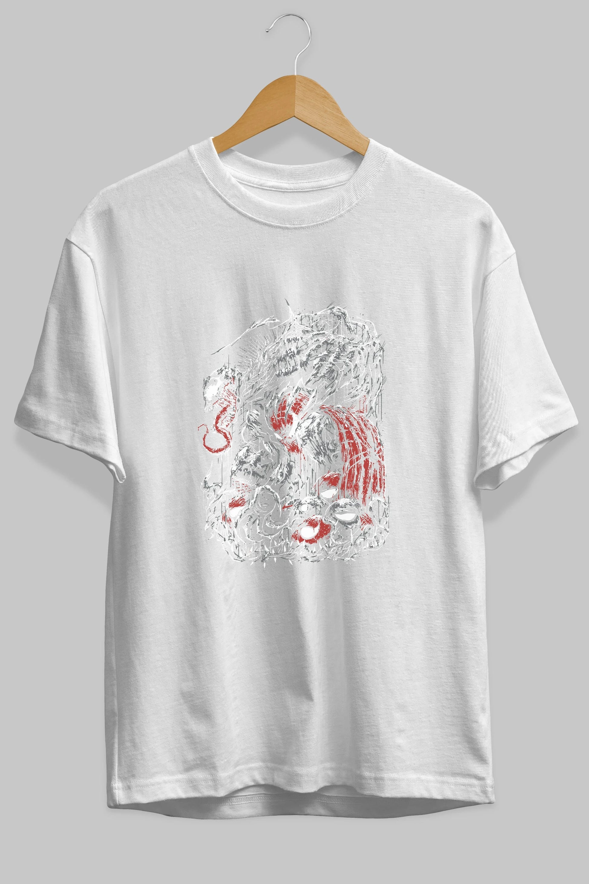 Venom (14) Ön Baskılı Oversize t-shirt Erkek Kadın Unisex %100 Pamuk Bisiklet Yaka tişort