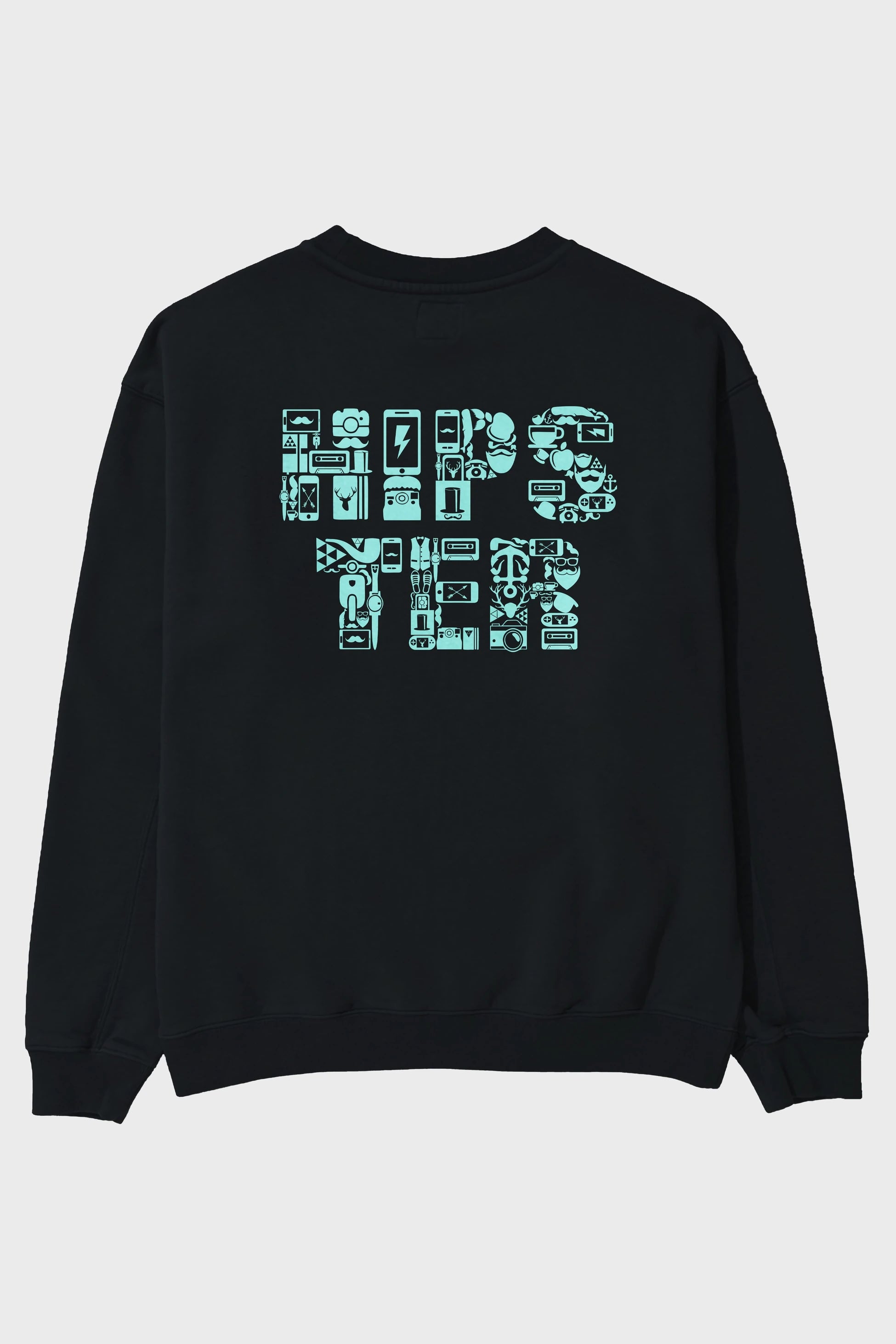 HIPSTER Arka Baskılı Oversize Sweatshirt Erkek Kadın Unisex