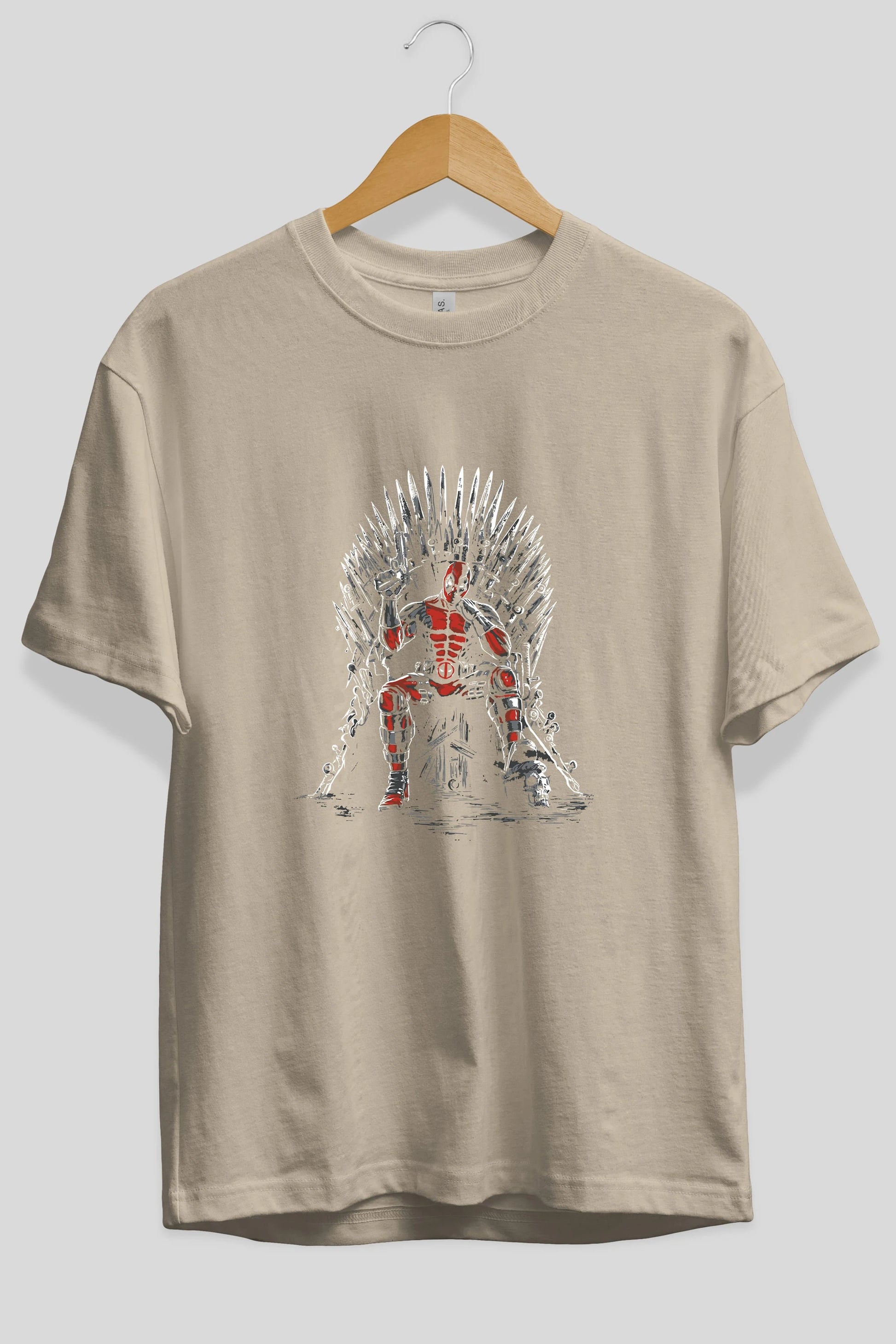 Deadpool (6) Ön Baskılı Oversize t-shirt Erkek Kadın Unisex %100 Pamuk Bisiklet Yaka tişort
