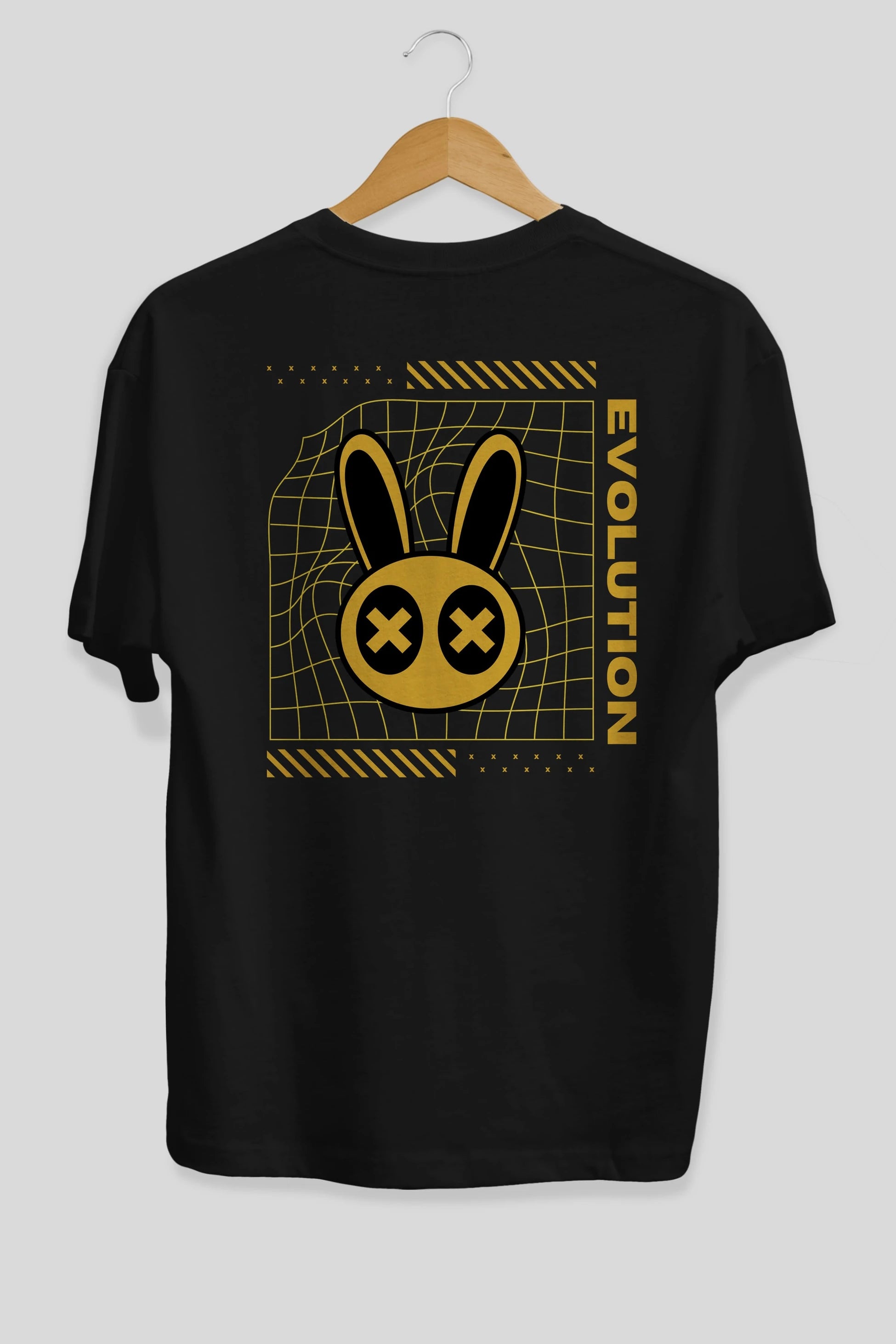 Evolution Yazılı Arka Baskılı Oversize t-shirt Erkek Kadın Unisex