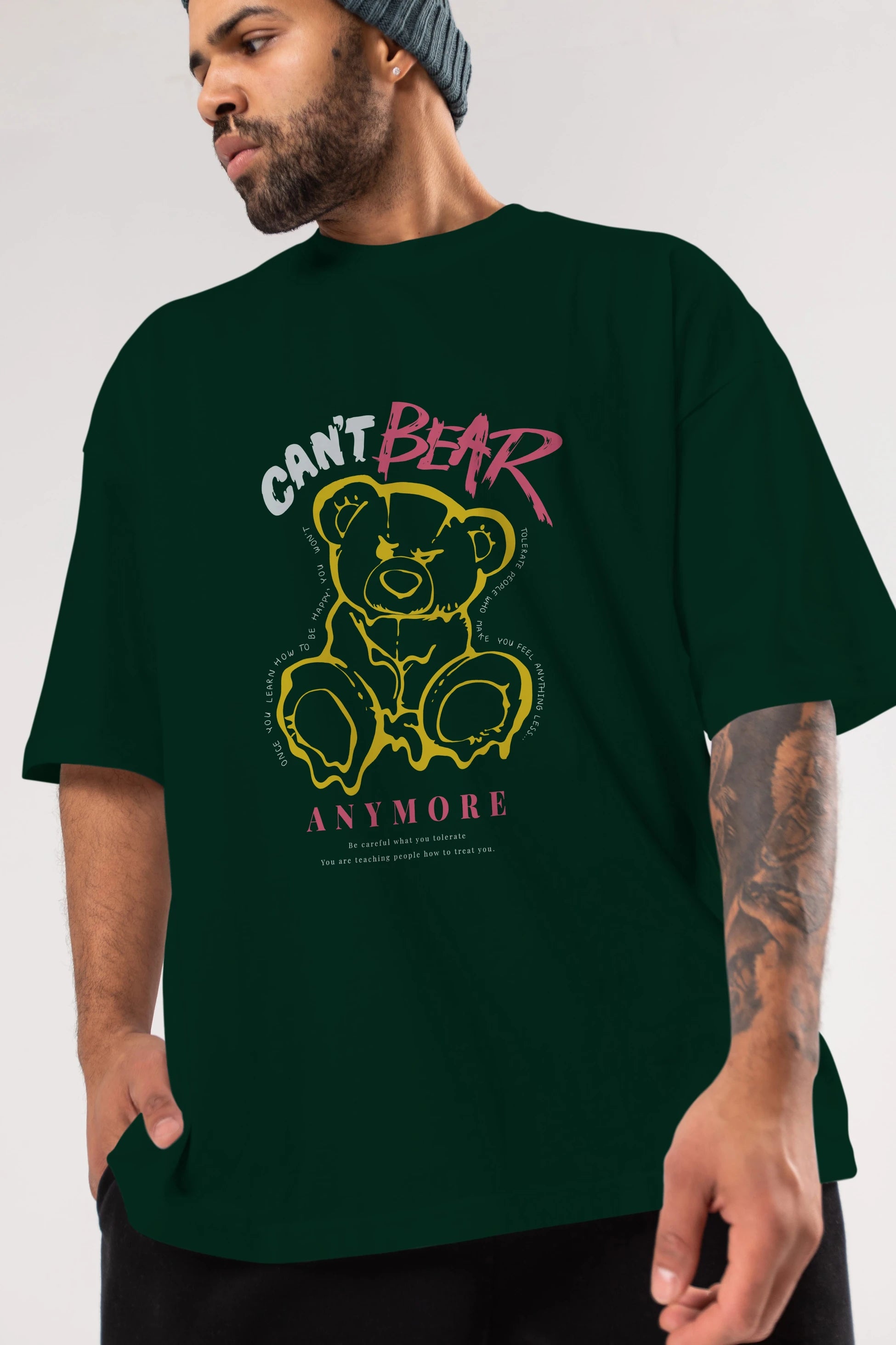 Cant Bear Anymore Ön Baskılı Oversize t-shirt Erkek Kadın Unisex