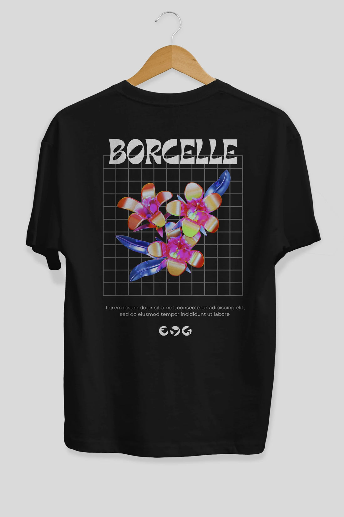 Borcelle Streetwear Arka Baskılı Oversize t-shirt Erkek Kadın Unisex