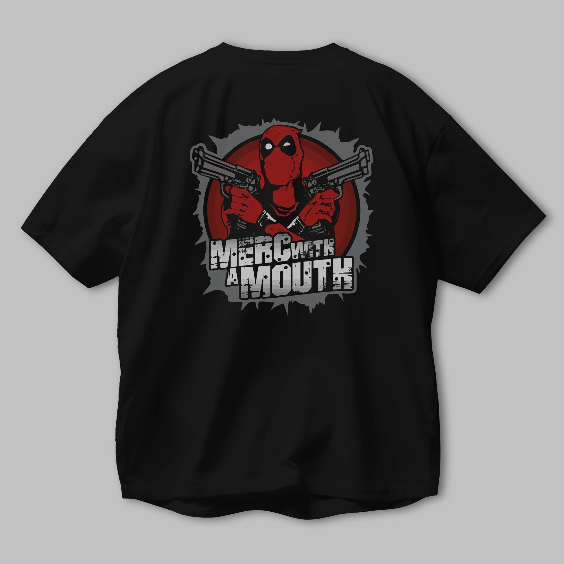Deadpool (13) Arka Baskılı Oversize t-shirt Erkek Kadın Unisex %100 Pamuk Bisiklet Yaka tişort