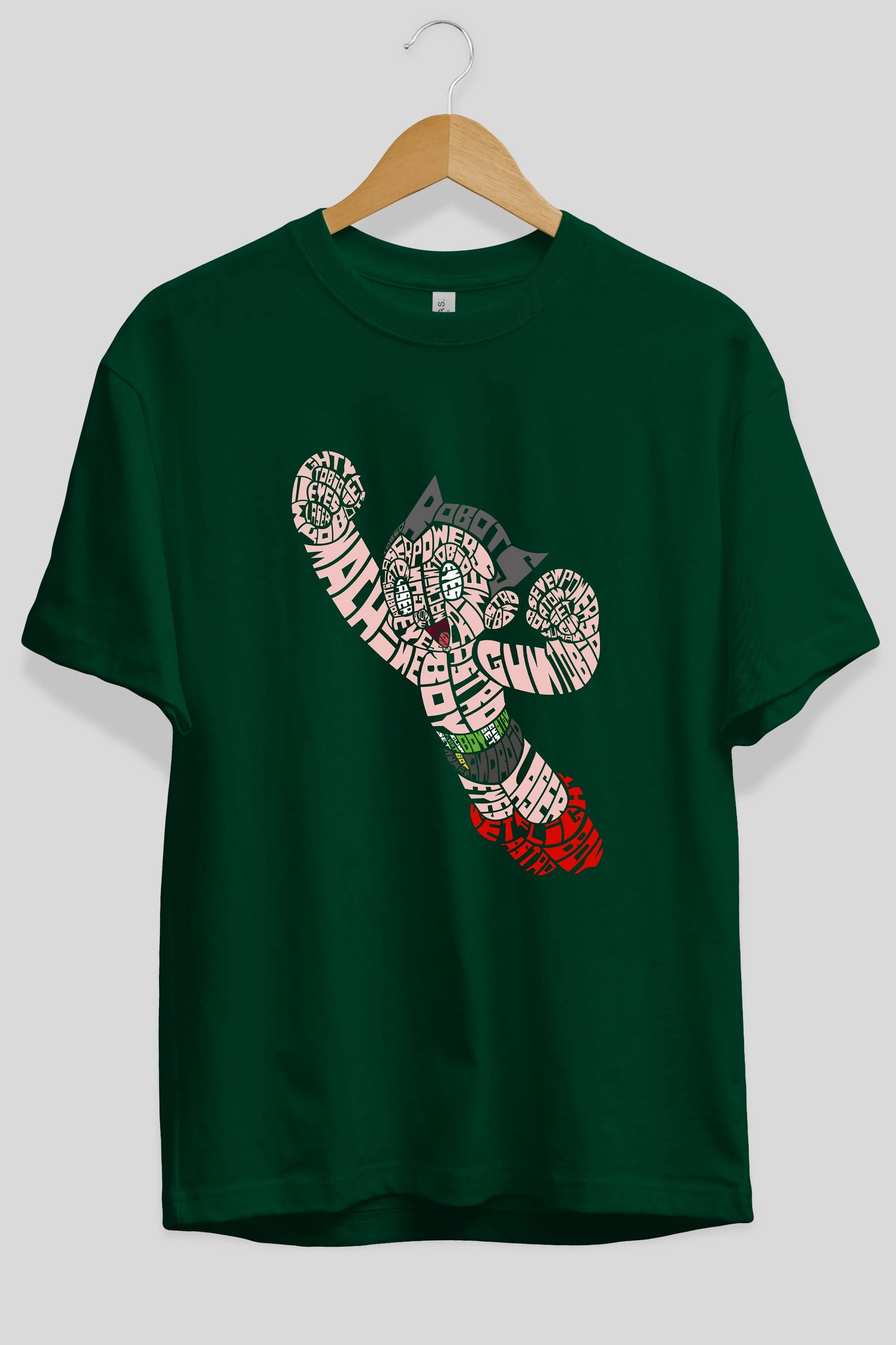 Astroboy Ön Baskılı Oversize t-shirt %100 pamuk Erkek Kadın Unisex