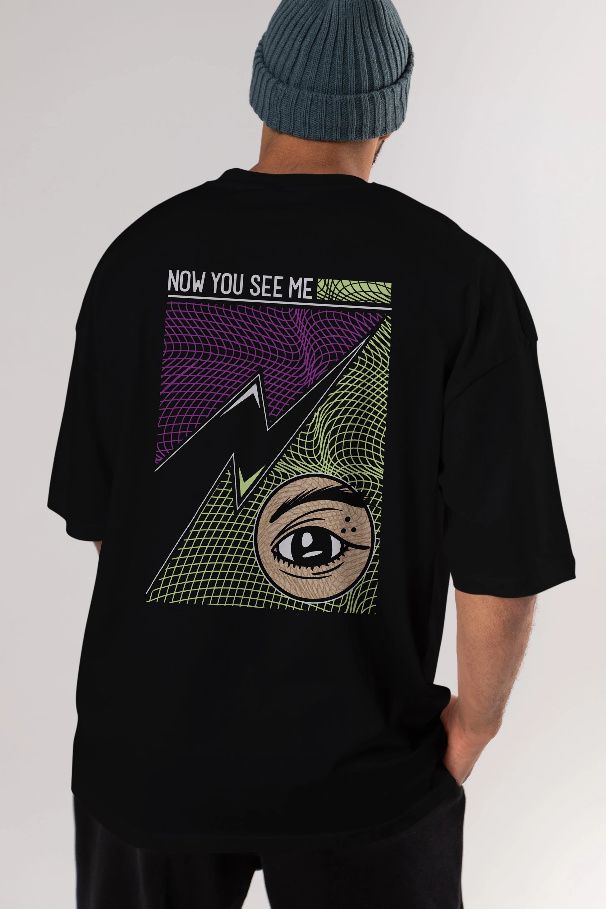 Now You See Me Arka Baskılı Oversize t-shirt Erkek Kadın Unisex
