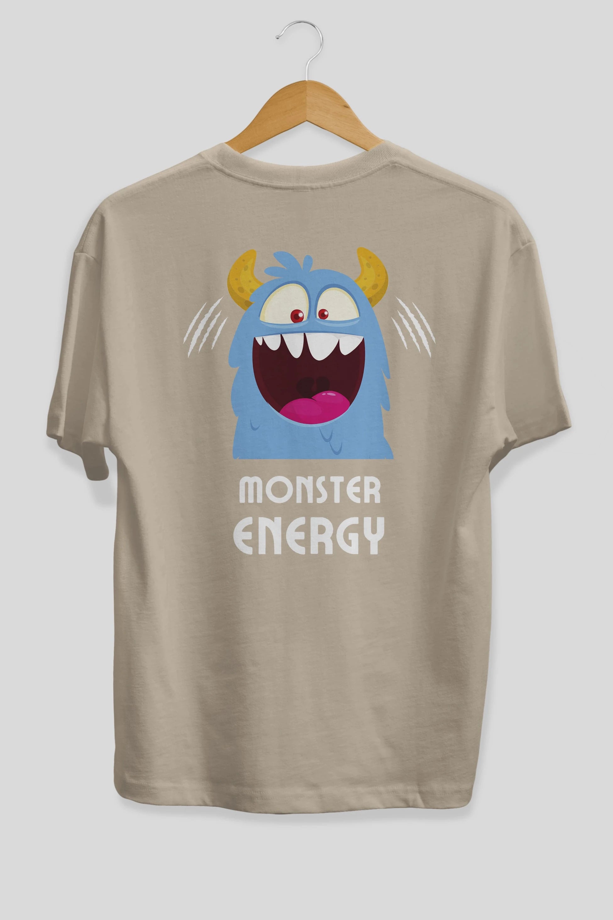 Monster Energy Arka Baskılı Oversize t-shirt Erkek Kadın Unisex