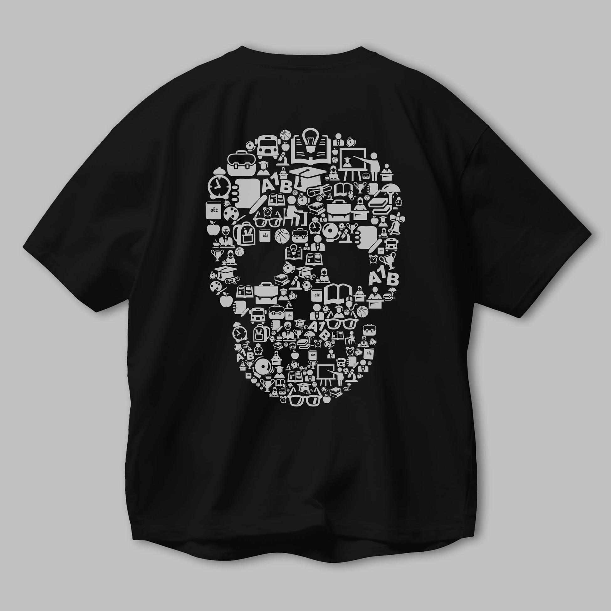 Dead  School Arka Baskılı Oversize t-shirt %100 pamuk Erkek Kadın Unisex