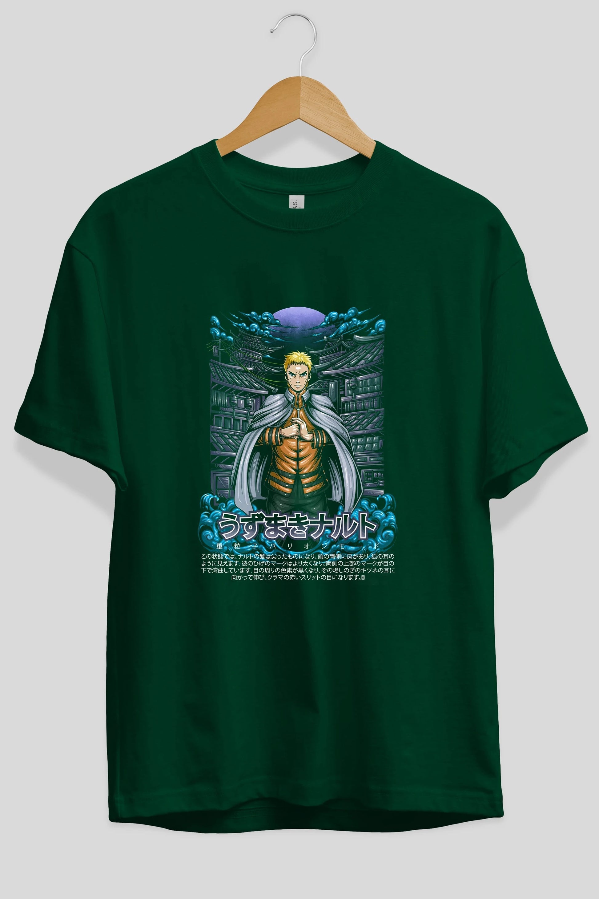 NARUTO (8) Anime Ön Baskılı Oversize t-shirt %100 pamuk Erkek Kadın Unisex