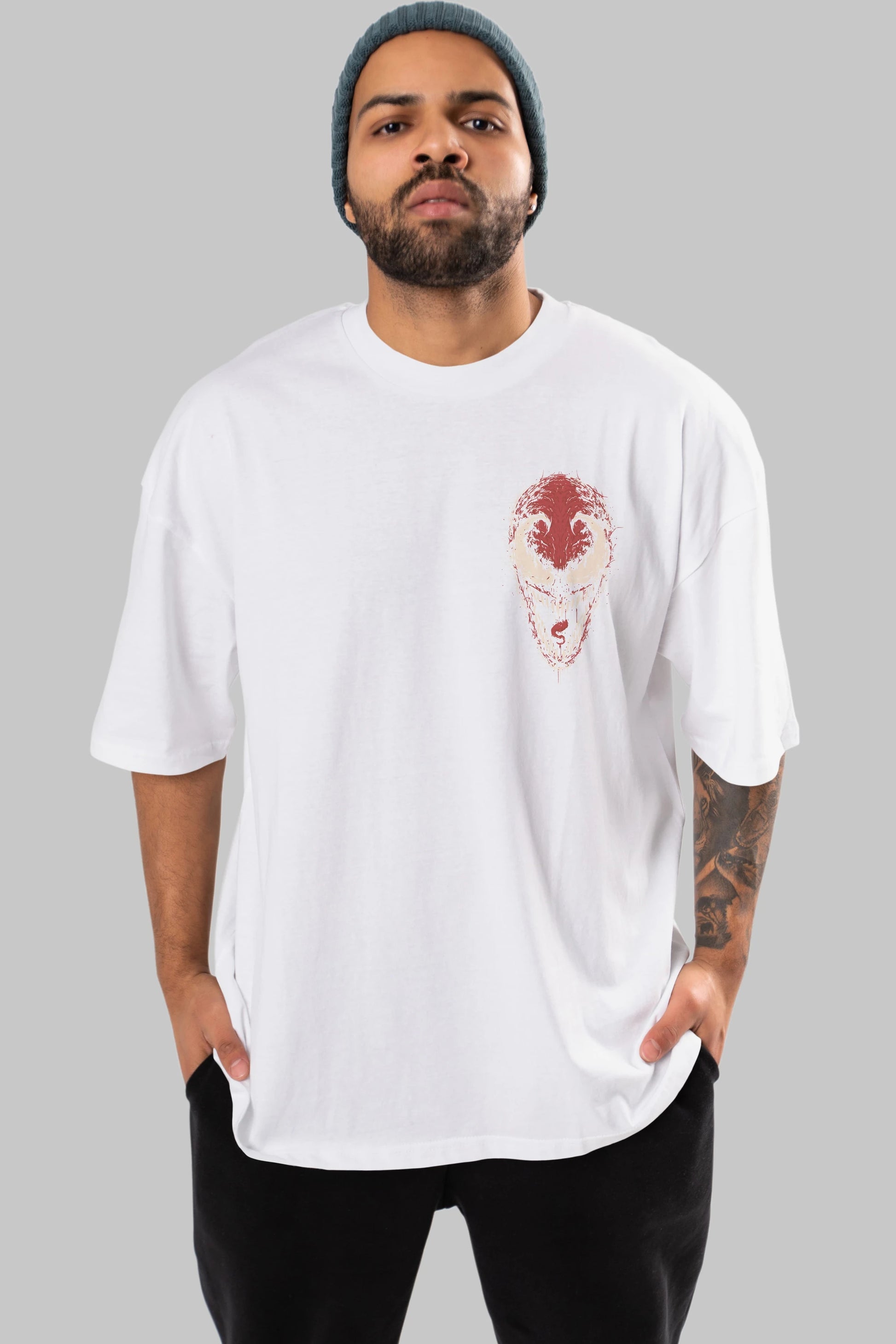 Venom (12) Ön Sol Baskılı Oversize t-shirt Erkek Kadın Unisex %100 Pamuk Bisiklet Yaka tişort