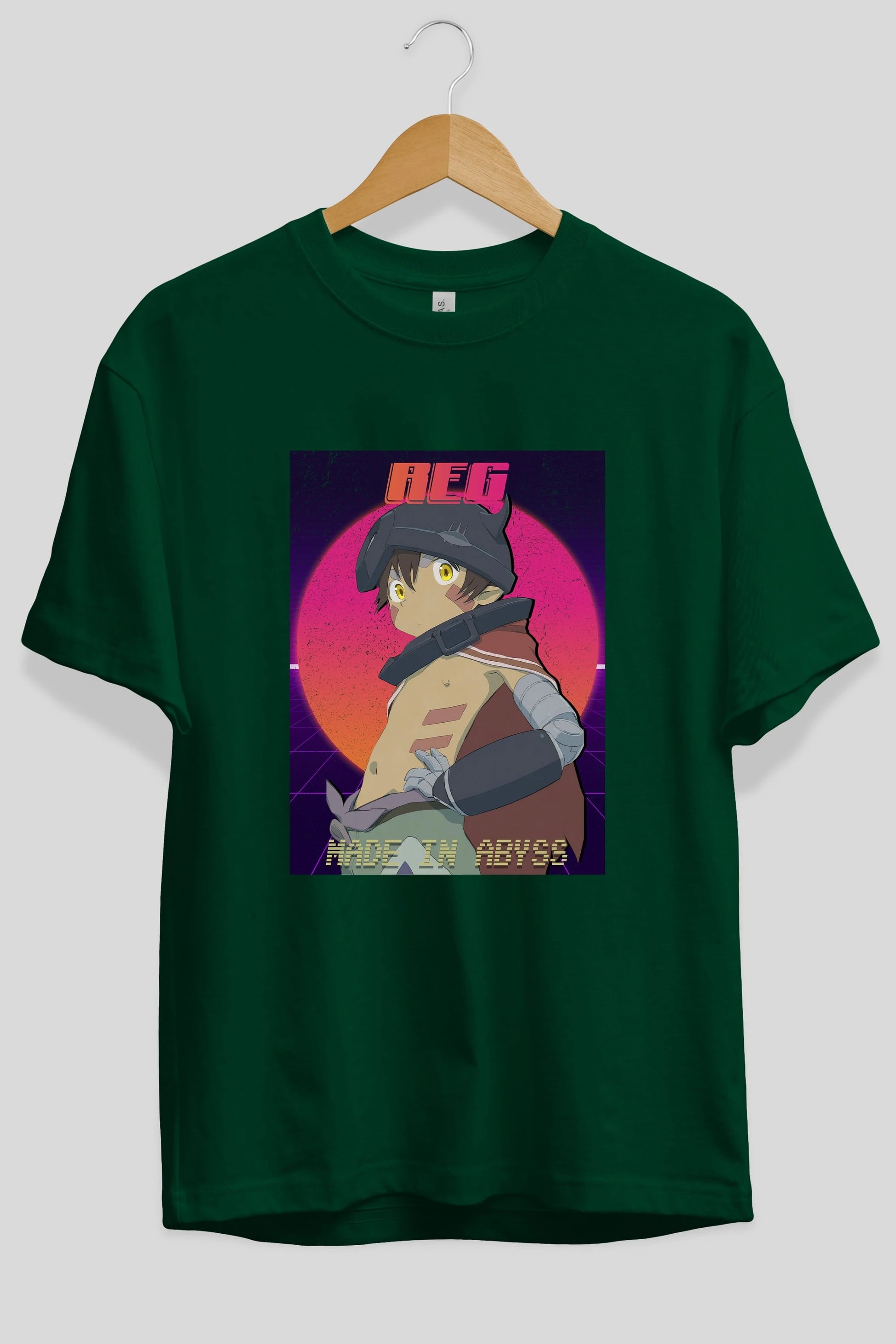 Reg 7 Anime Ön Baskılı Oversize t-shirt %100 pamuk Erkek Kadın Unisex