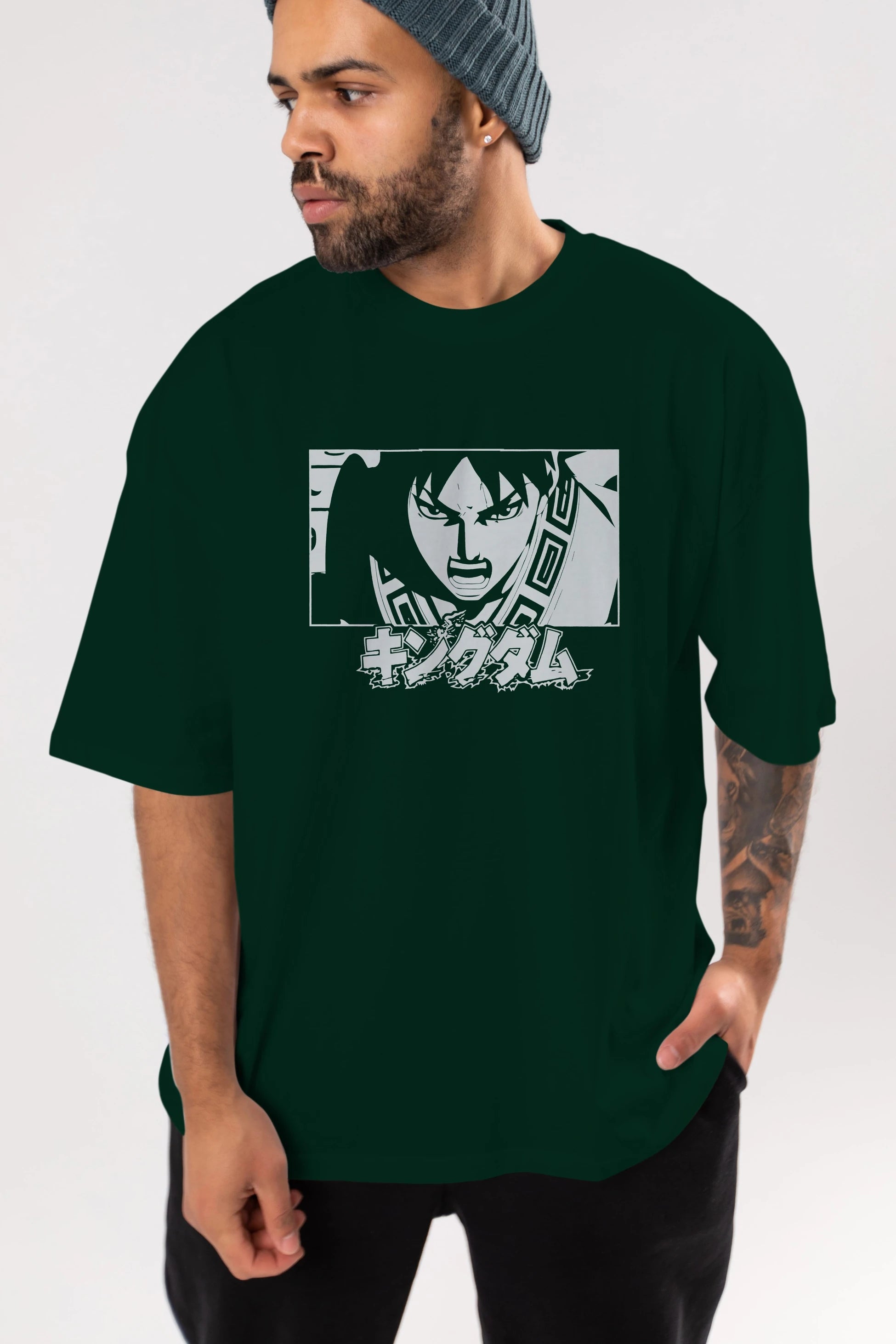 Xin 1 Anime Ön Baskılı Oversize t-shirt %100 pamuk Erkek Kadın Unisex