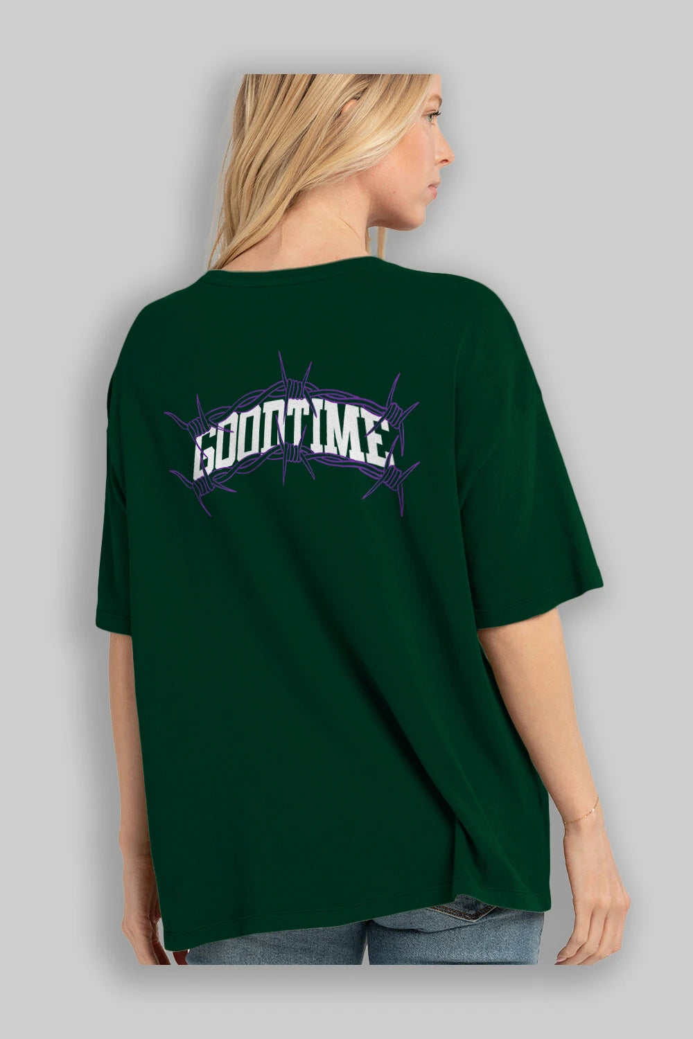 Good Time Arka Baskılı Oversize t-shirt Erkek Kadın Unisex