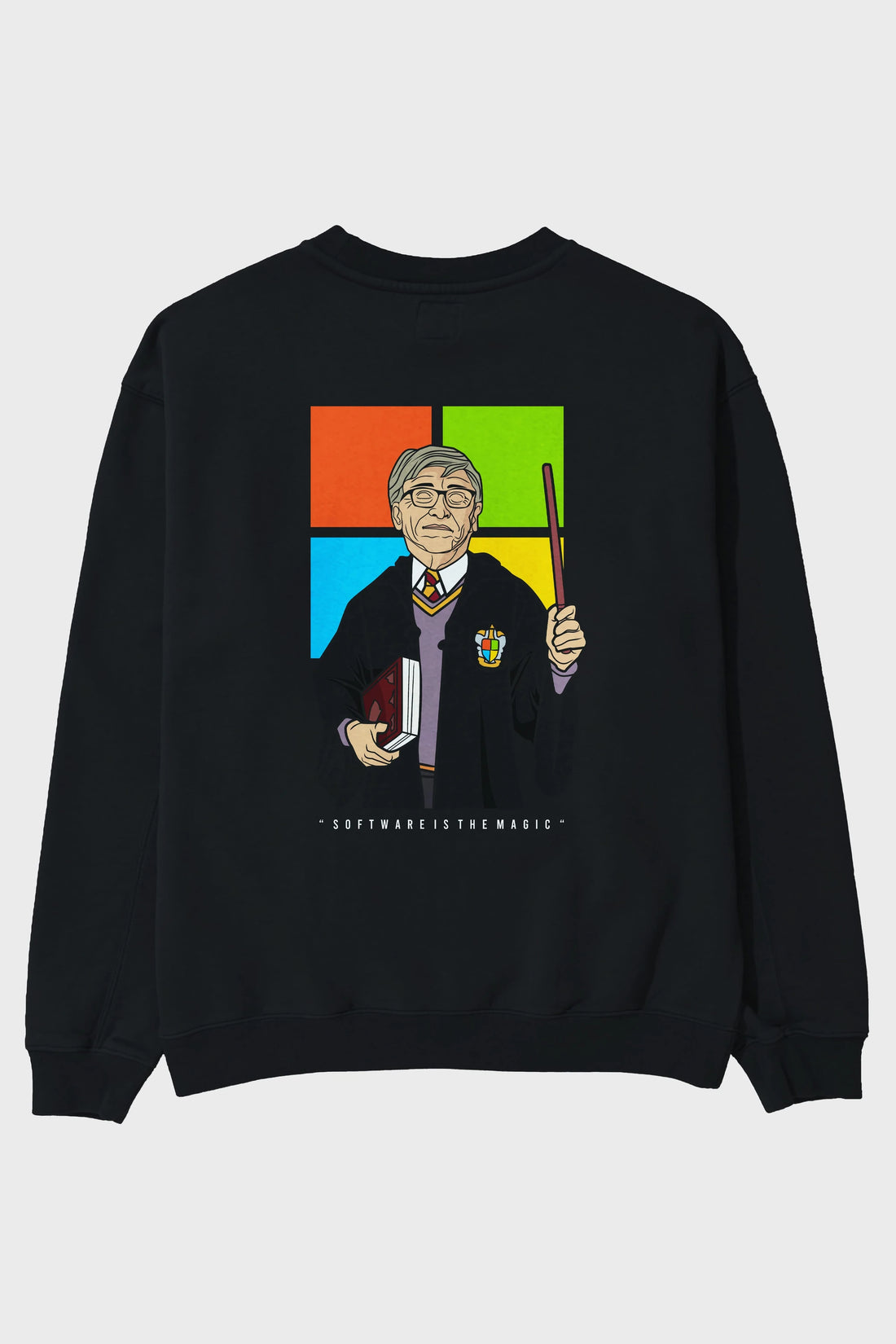 Harry Potter Gates Arka Baskılı Oversize Sweatshirt Erkek Kadın Unisex