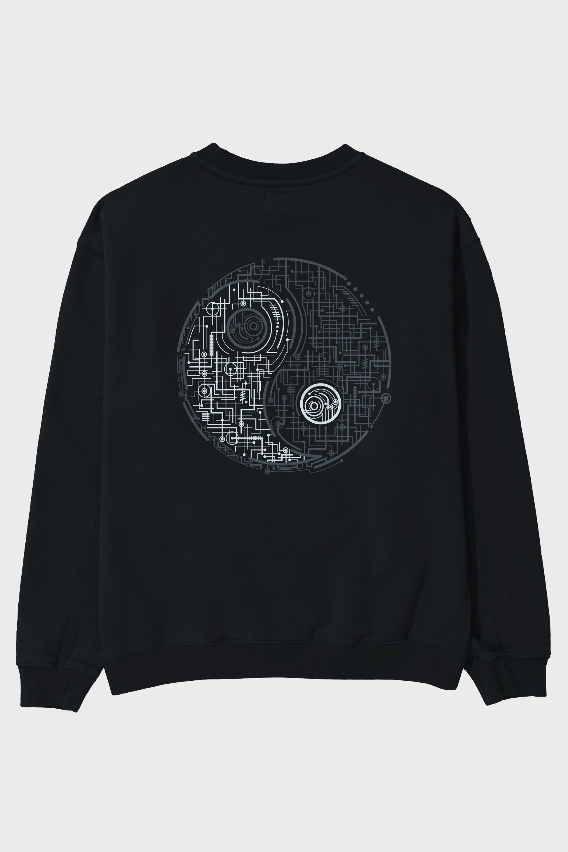 Electric Balance Arka Baskılı Oversize Sweatshirt Erkek Kadın Unisex