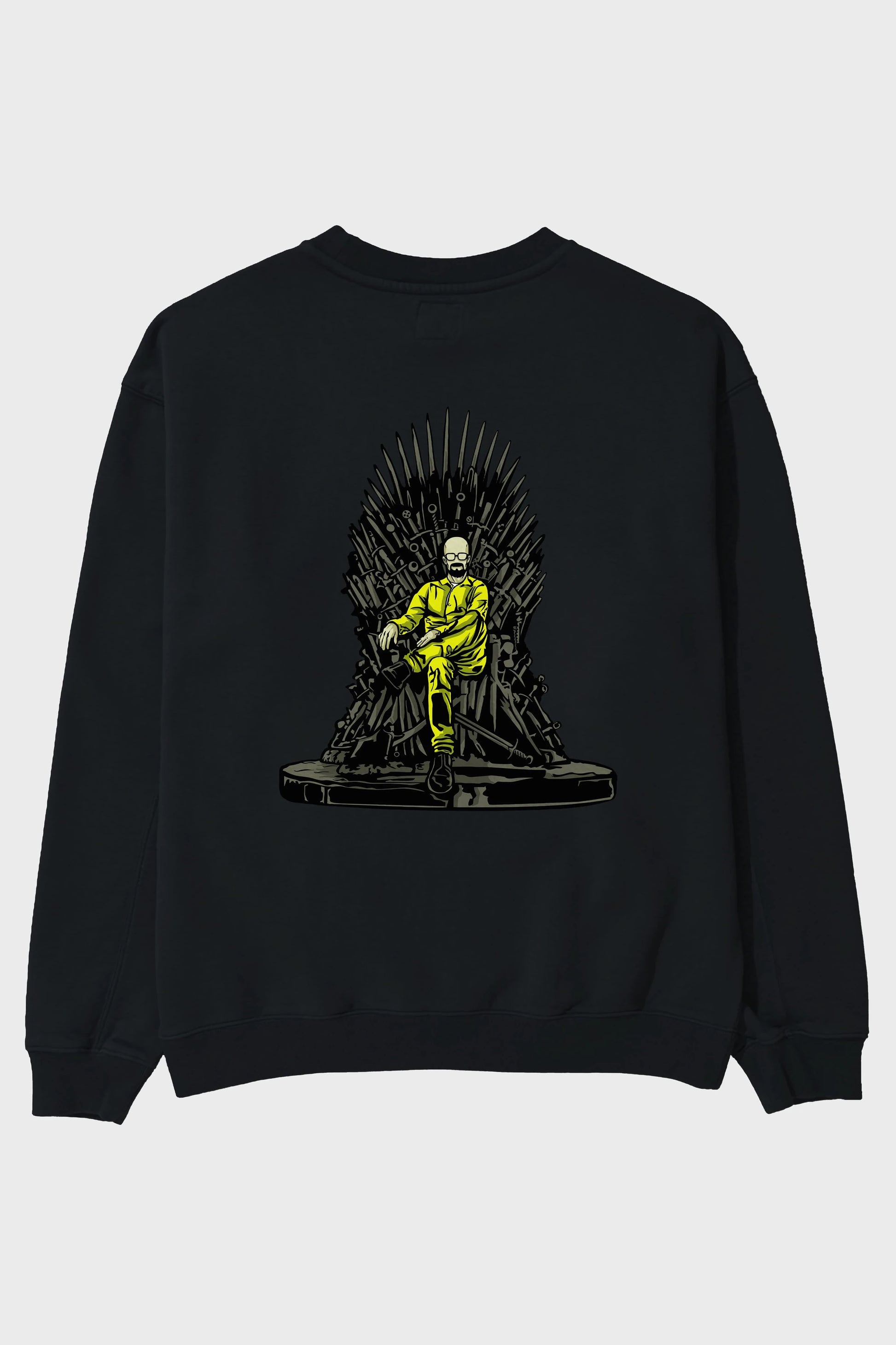 Danger Throne Arka Baskılı Oversize Sweatshirt Erkek Kadın Unisex