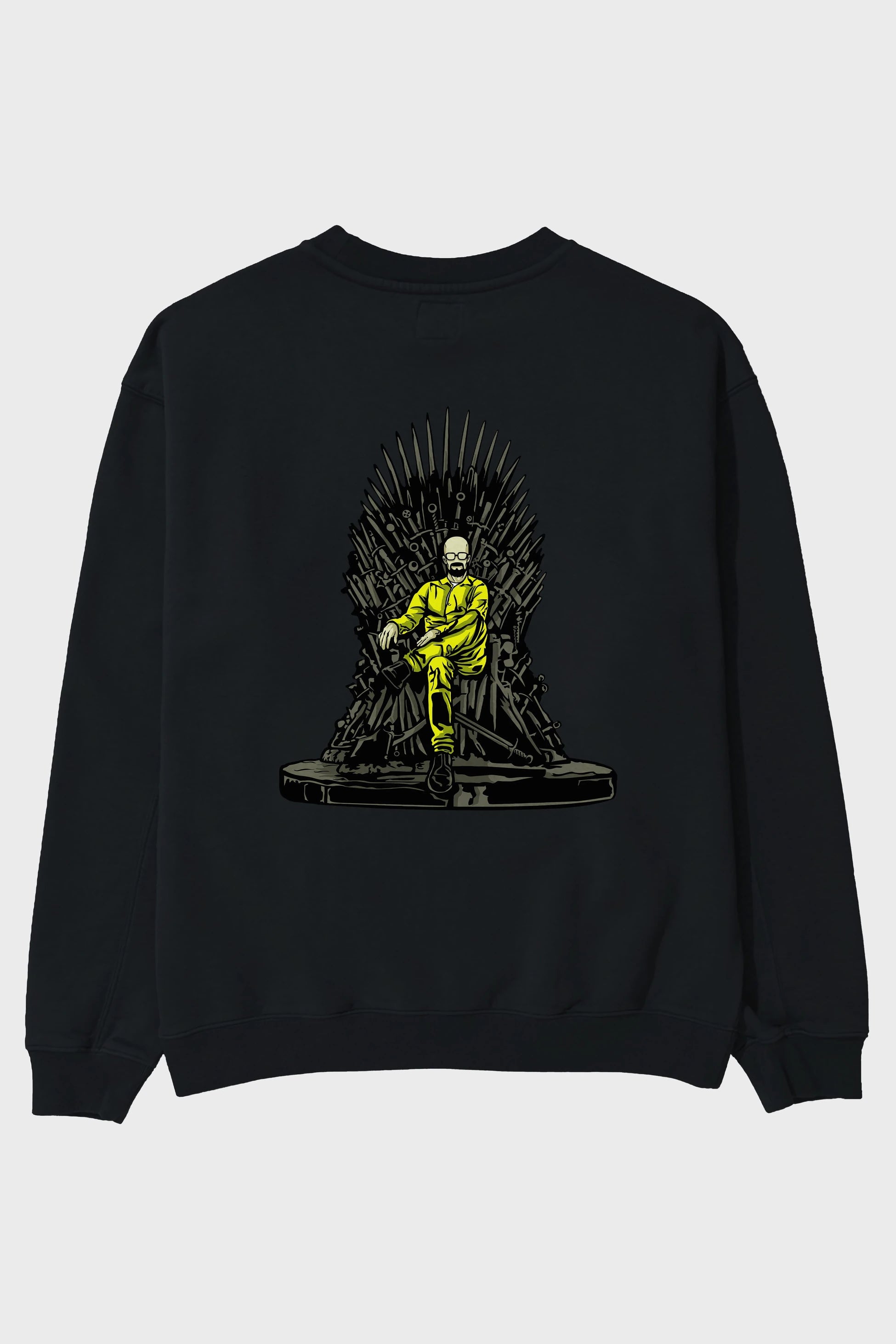 Danger Throne Arka Baskılı Oversize Sweatshirt Erkek Kadın Unisex
