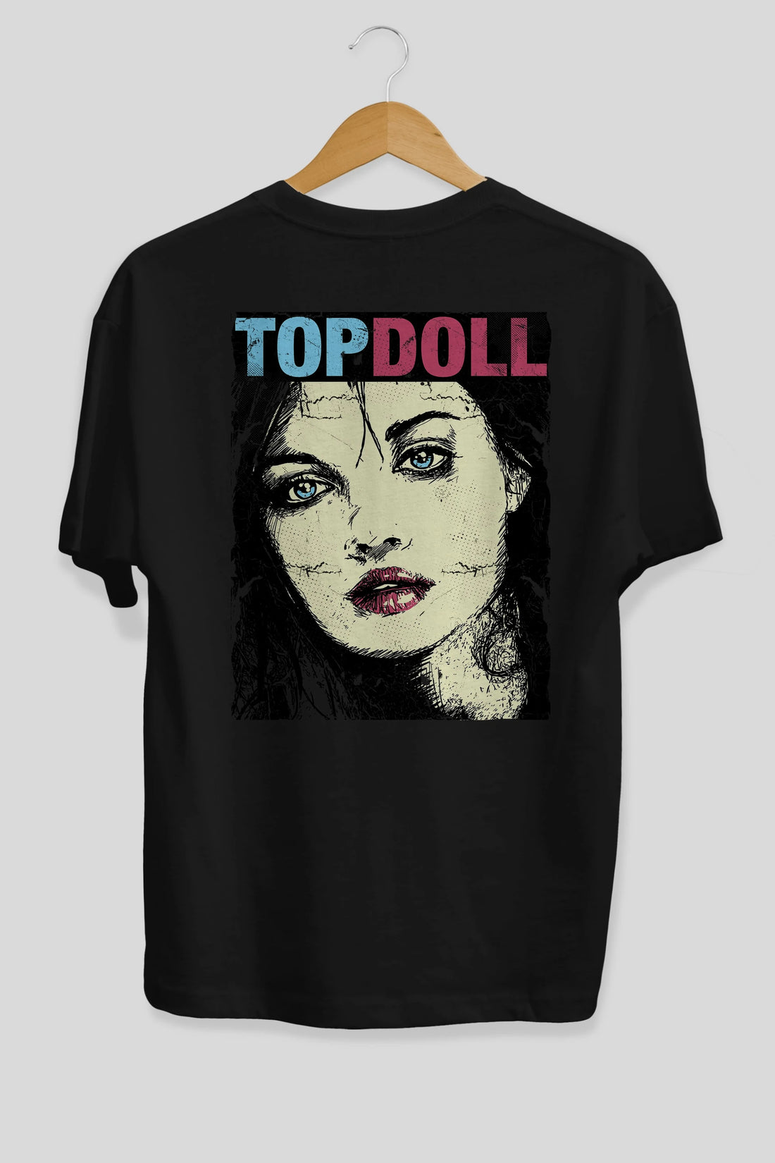 Topdoll Streetwear Arka Baskılı Oversize t-shirt Erkek Kadın Unisex