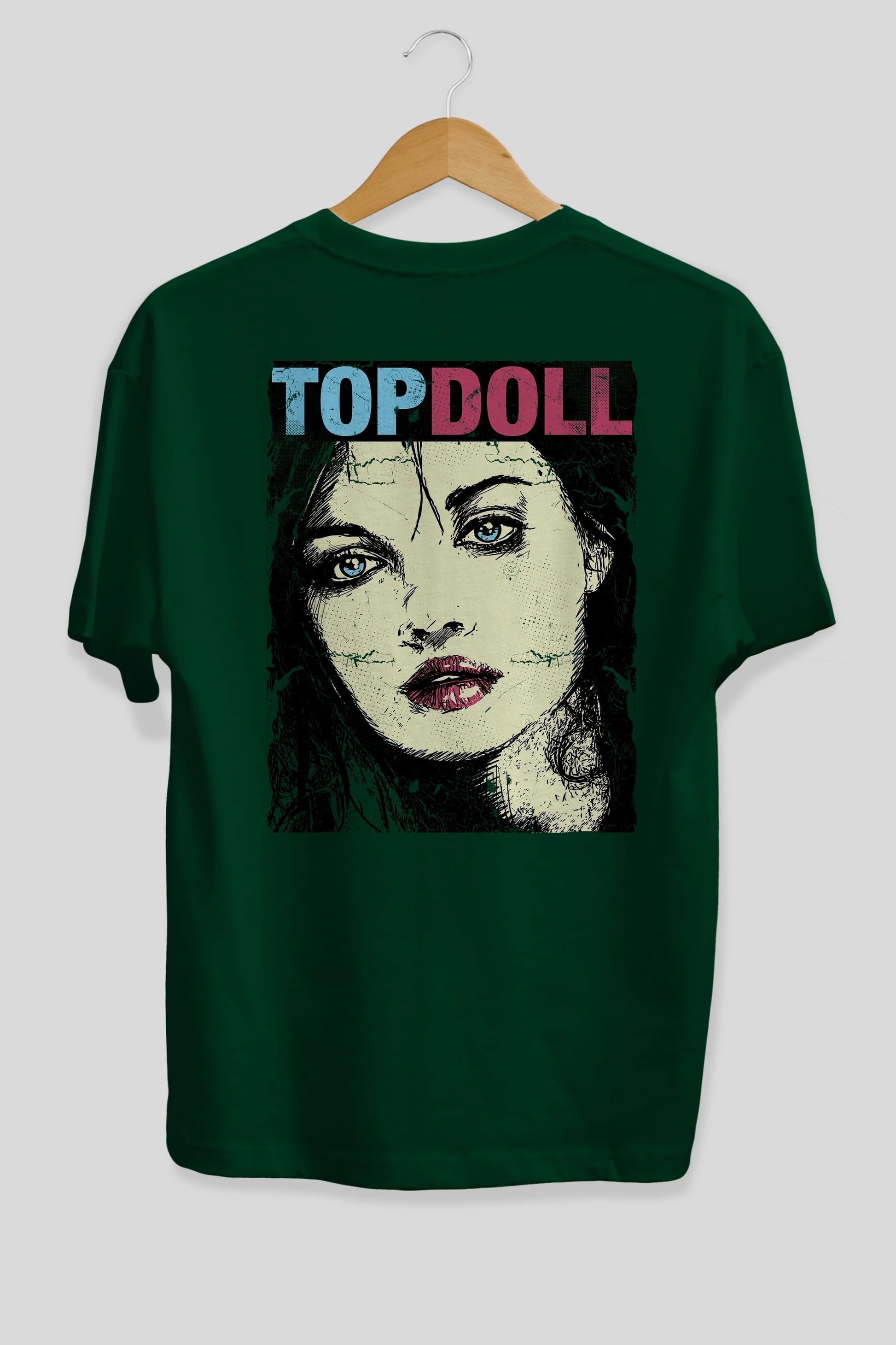 Topdoll Streetwear Arka Baskılı Oversize t-shirt Erkek Kadın Unisex