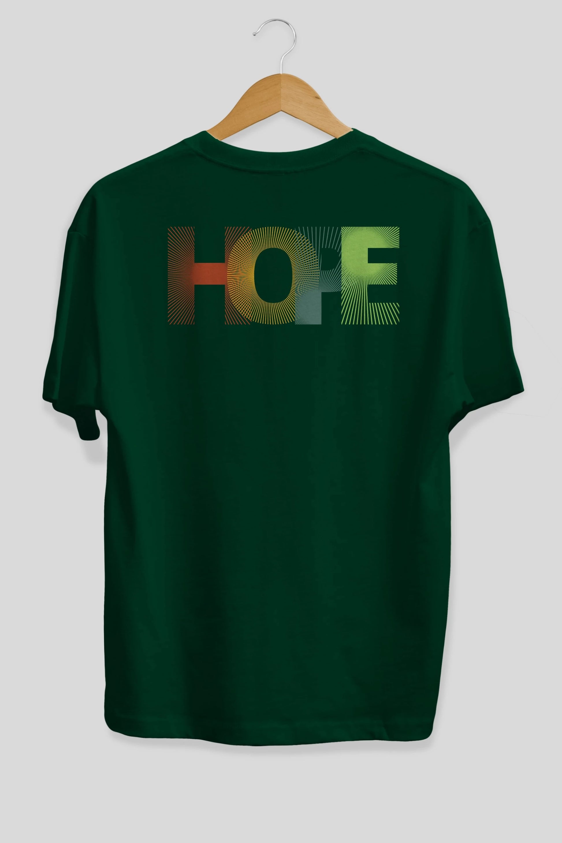 Hope Arka Baskılı Oversize t-shirt Erkek Kadın Unisex