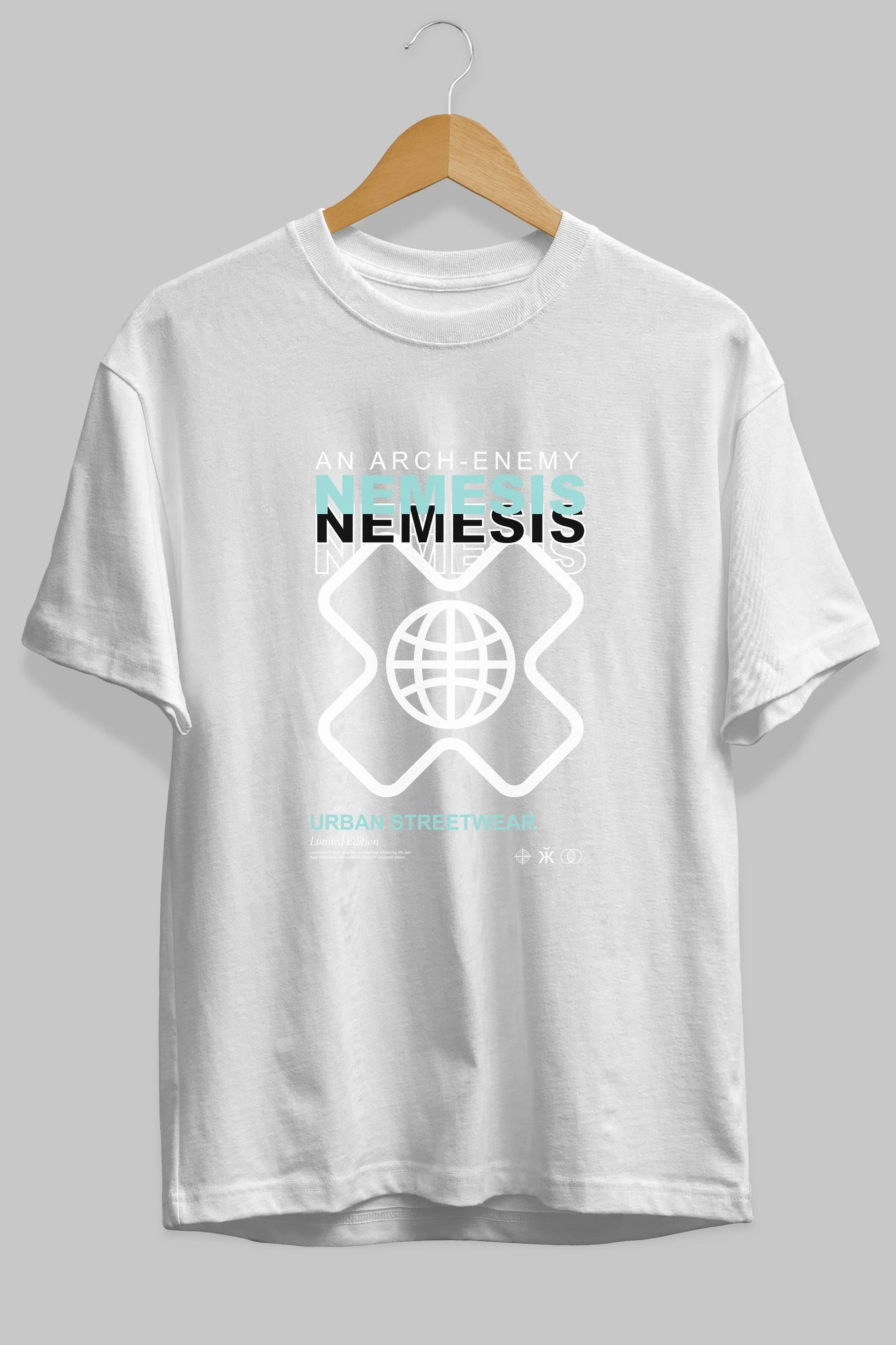 Nemesis Urban Ön Baskılı Oversize t-shirt Erkek Kadın Unisex