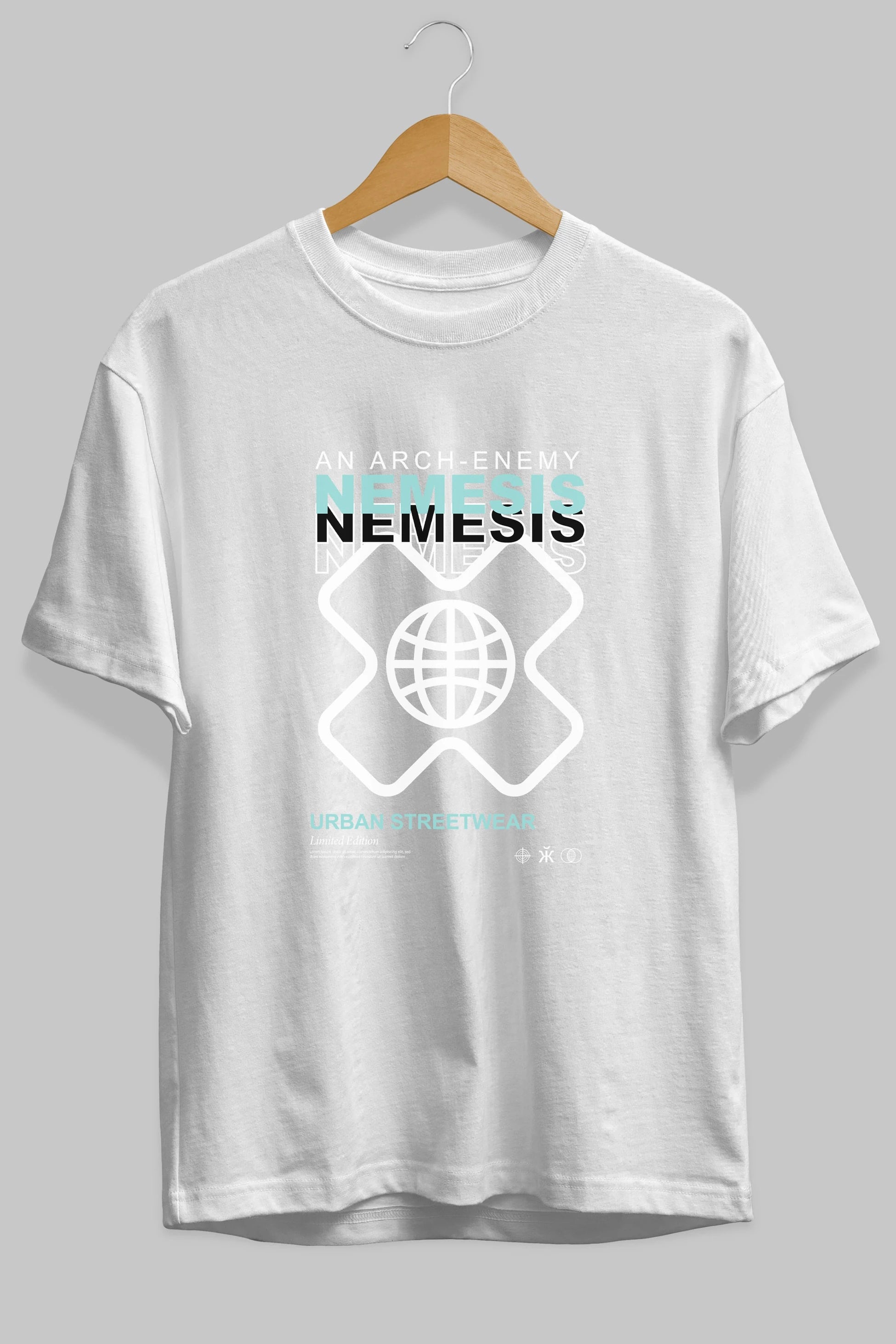 Nemesis Urban Ön Baskılı Oversize t-shirt Erkek Kadın Unisex