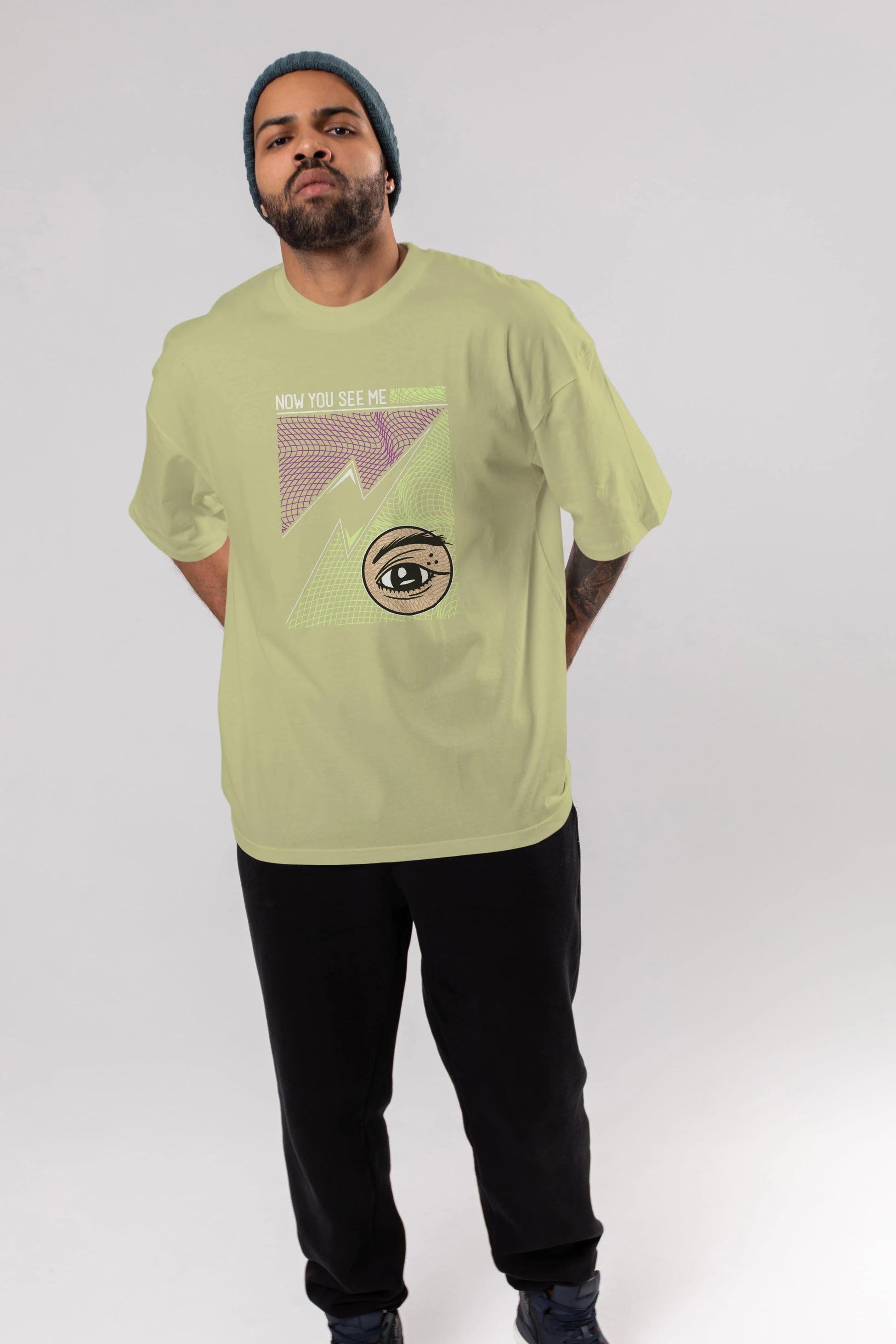 Now You See Me Ön Baskılı Oversize t-shirt Erkek Kadın Unisex