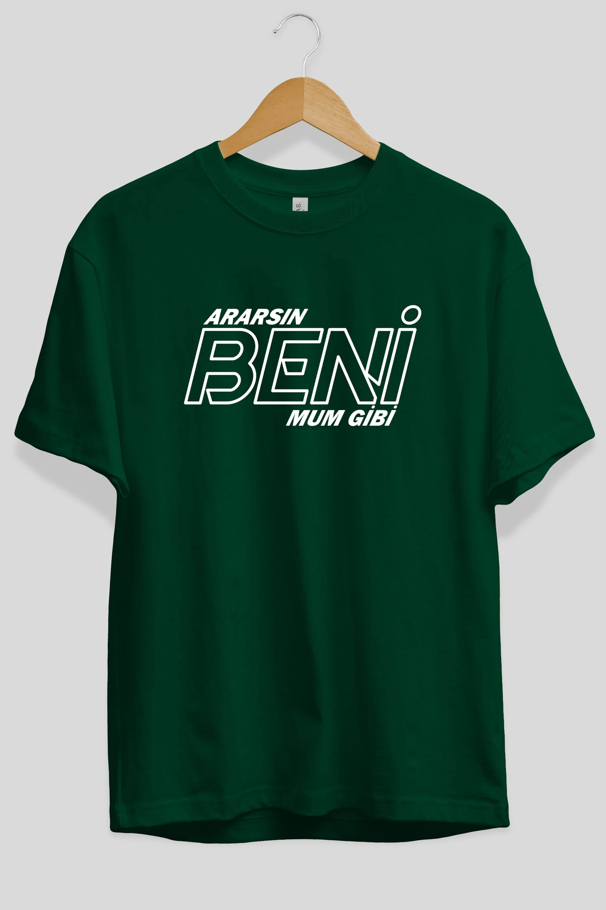 Ararsın Beni Mum Gibi Ön Baskılı Oversize t-shirt %100 pamuk Erkek Kadın Unisex